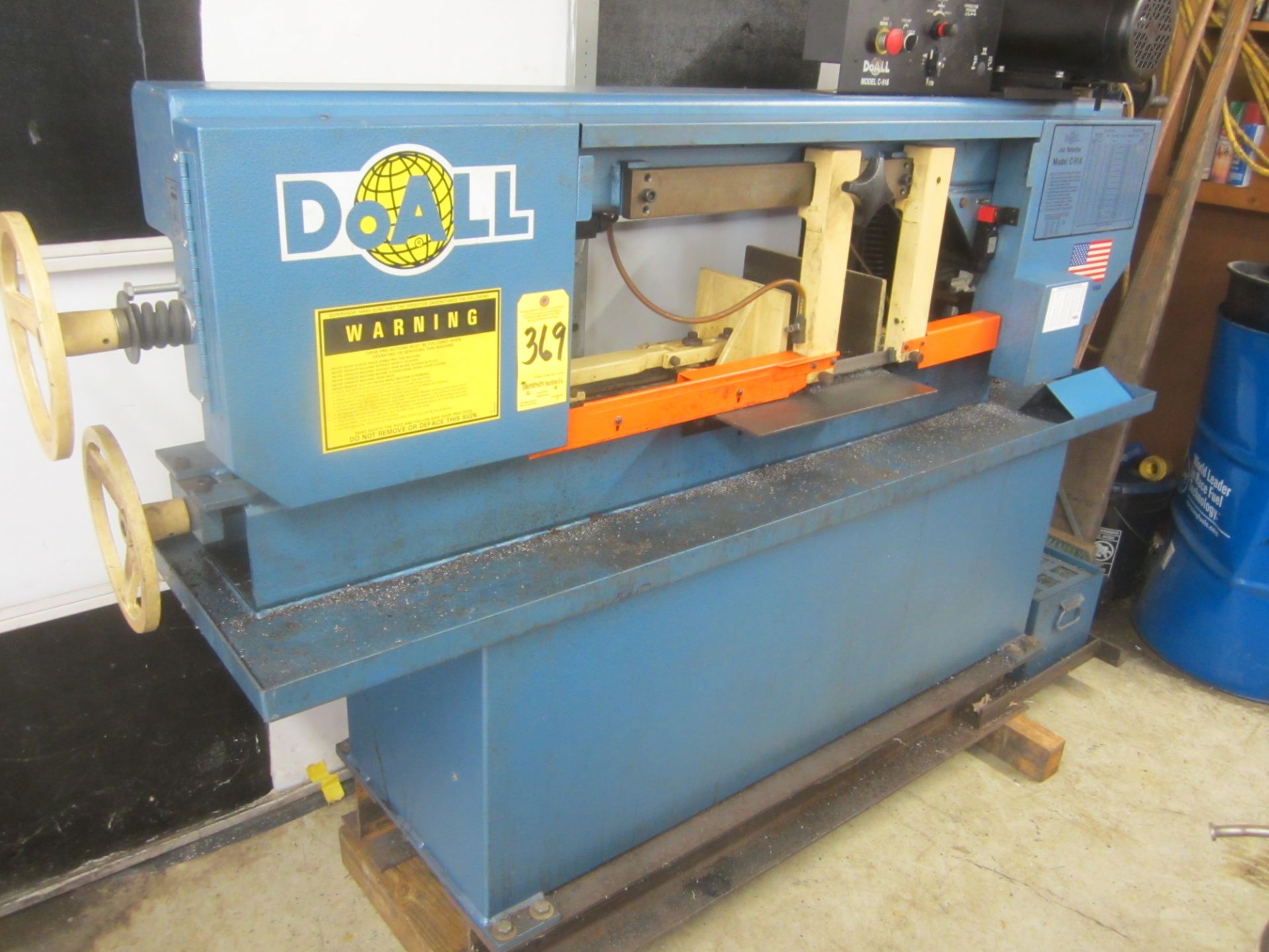 Do-All Model C-916 Horizontal Band Saw, s/n 527-072106, New 2007, 9" X 16" Capacity, 9" Round - Image 3 of 7