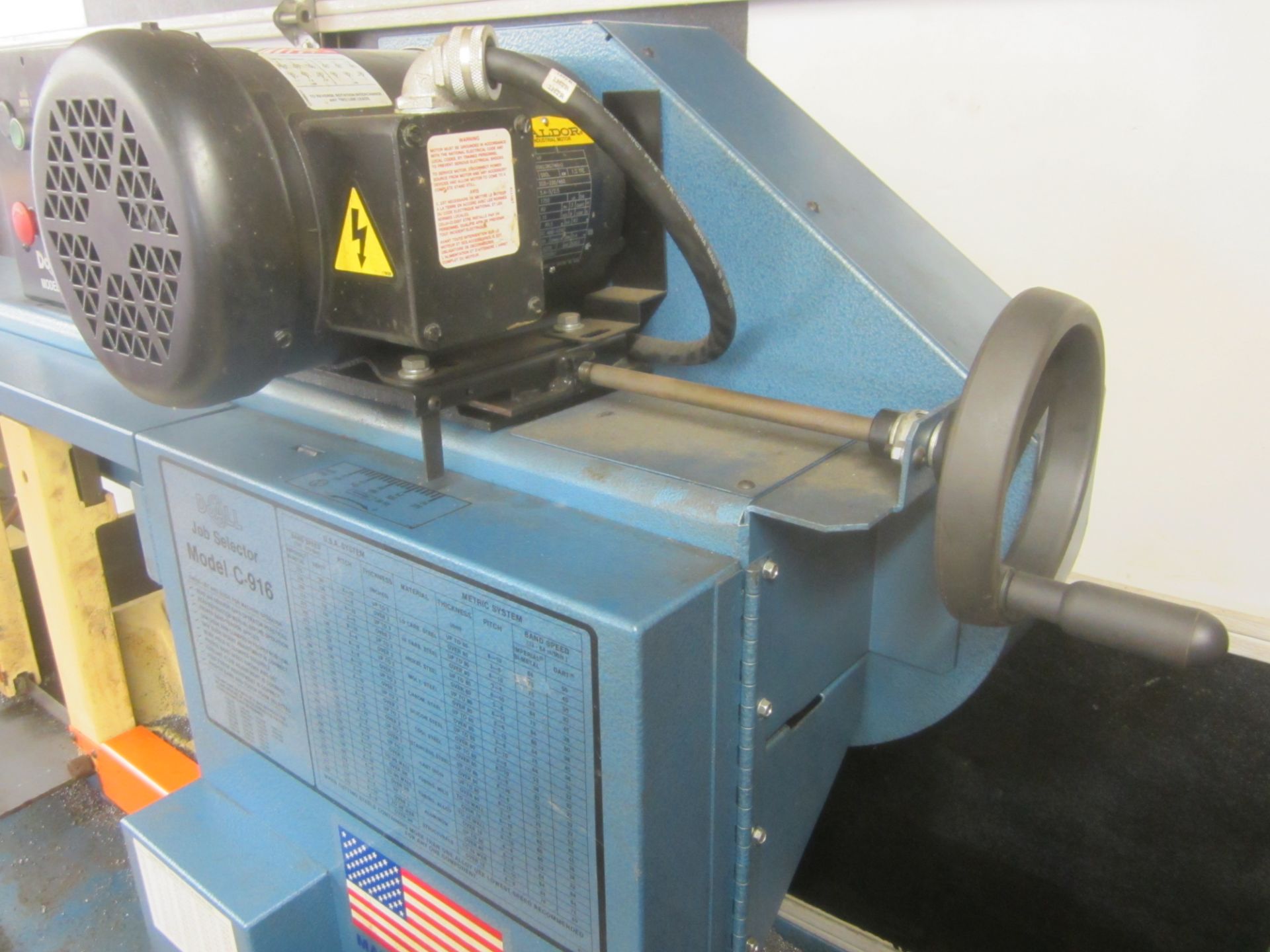 Do-All Model C-916 Horizontal Band Saw, s/n 527-072106, New 2007, 9" X 16" Capacity, 9" Round - Image 6 of 7