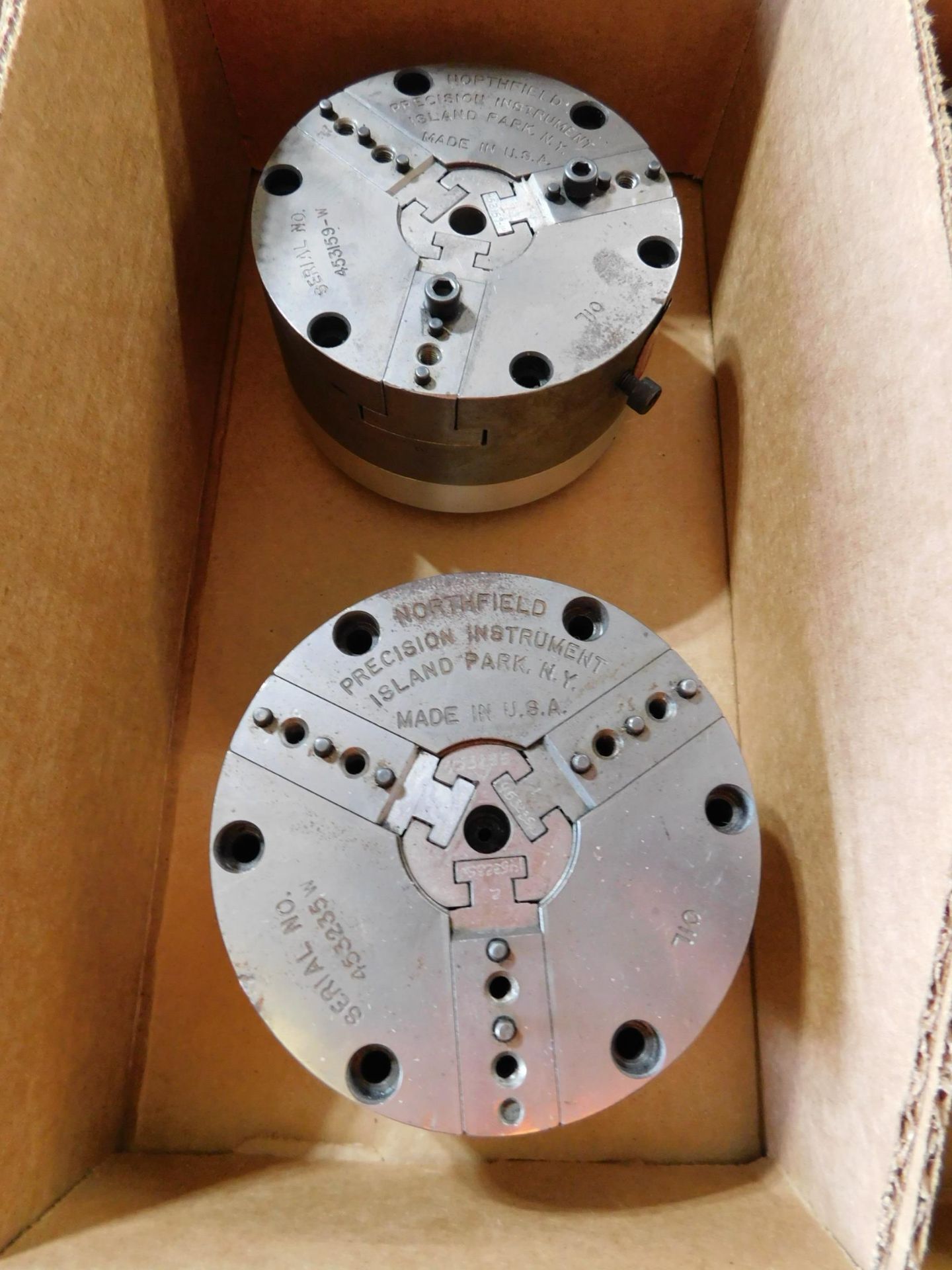 (2) Northfield Precision 3 3/4" 3-Jaw Chucks