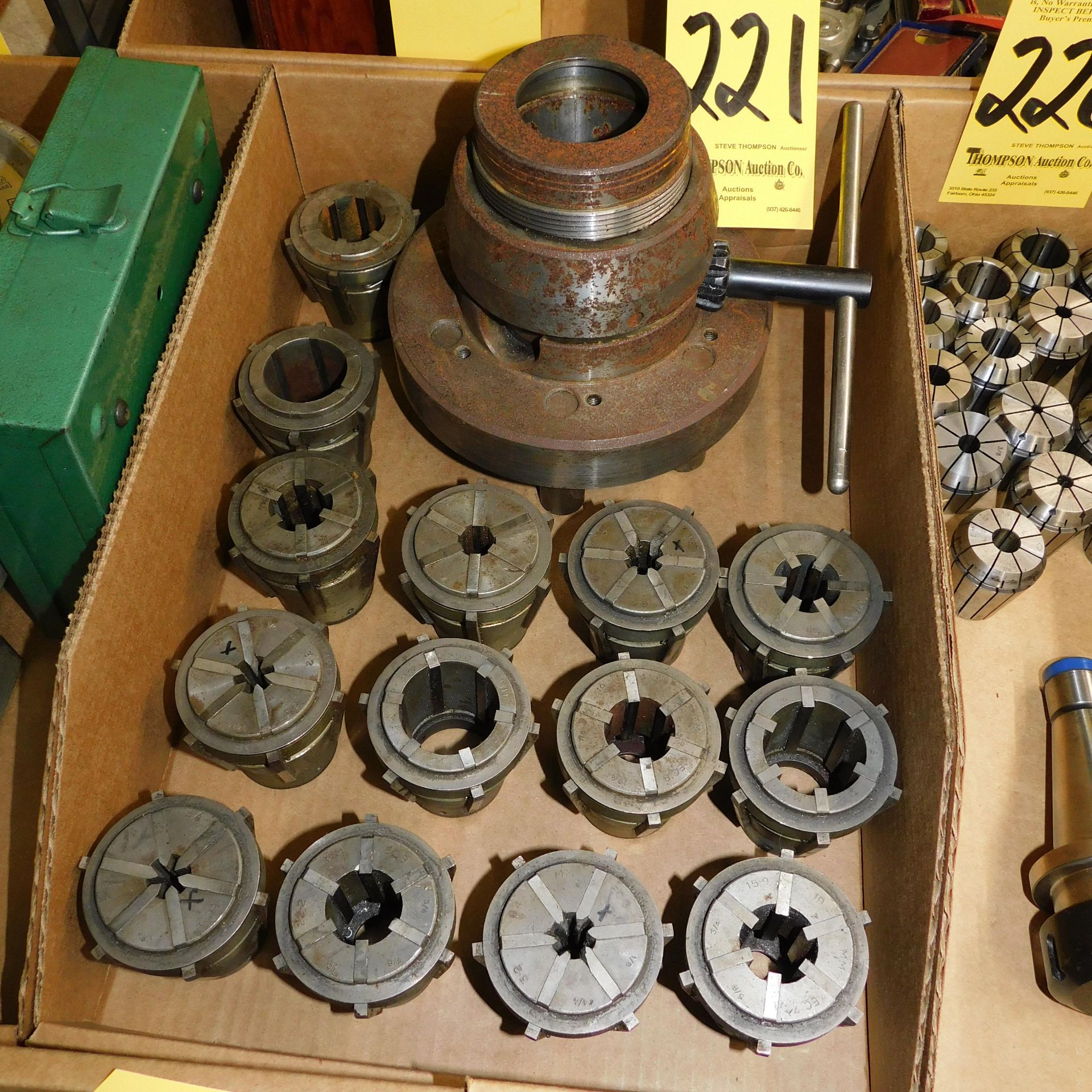 (2) Spindle Mount Collet Attachments with Collets - Image 2 of 2
