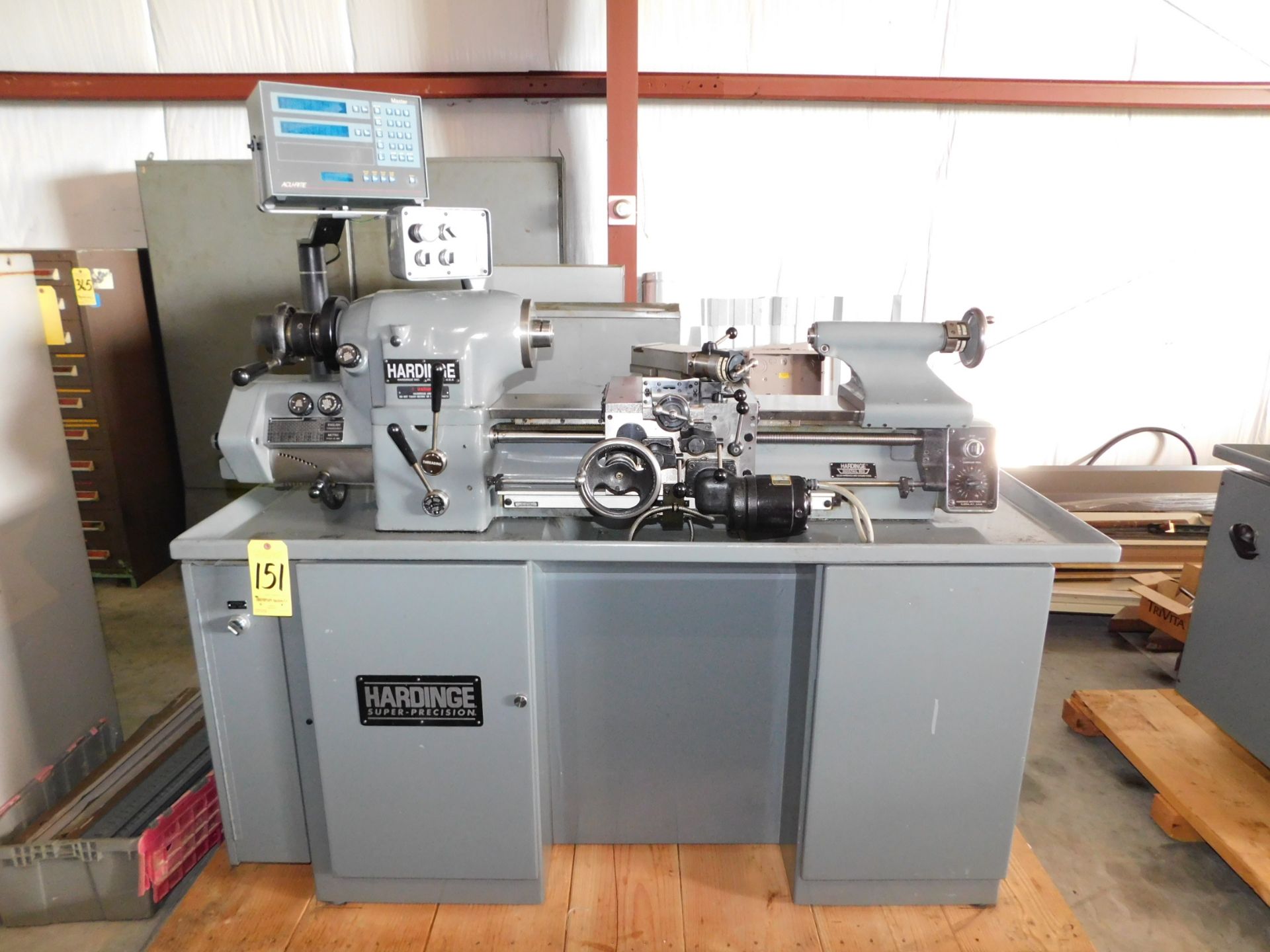 Hardinge HLV-H Precision Tool Room Lathe, s/n HLV-H-211T, 6 3/4" Bed Width, Inch/Metric, Accurite D. - Image 2 of 20