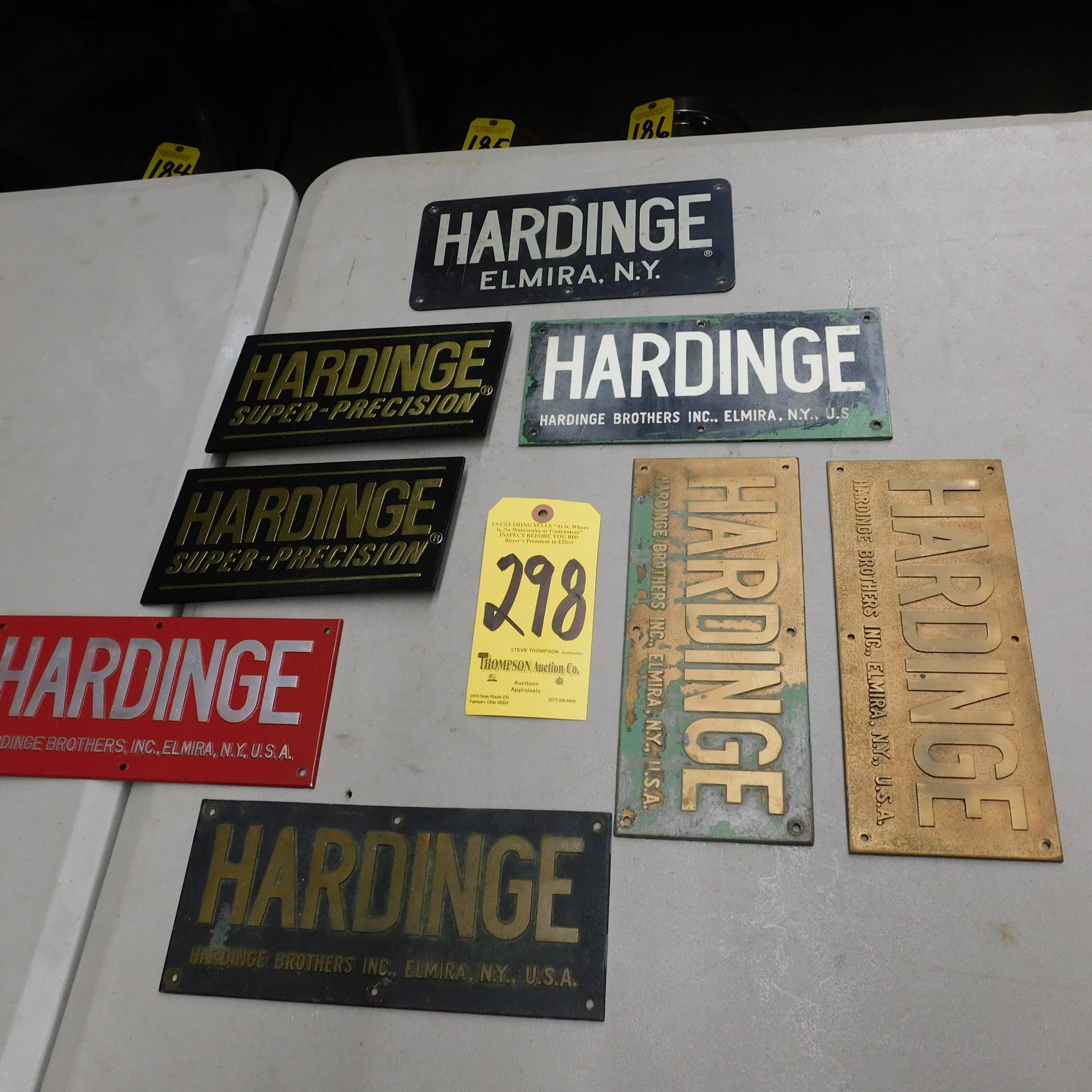 Lot, Hardinge Name Plates