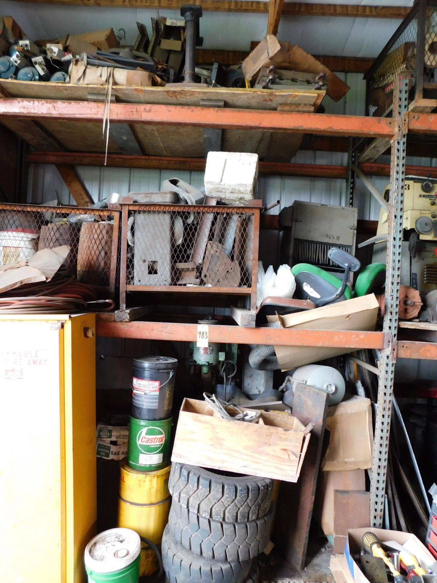 Contents of (1) Section of Pallet Shelving