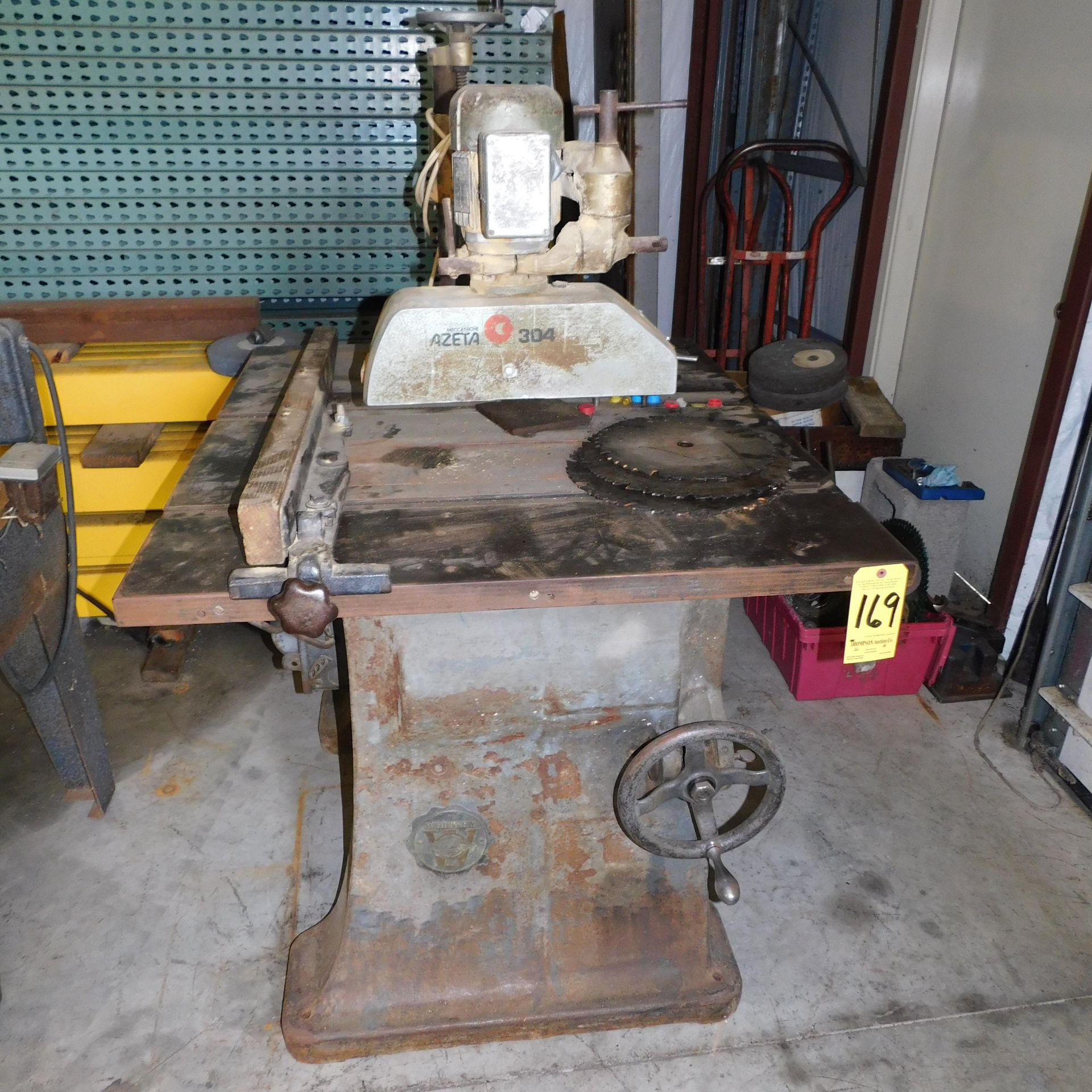 Baxter Whitney Model 77 Table Saw, s/n 13009