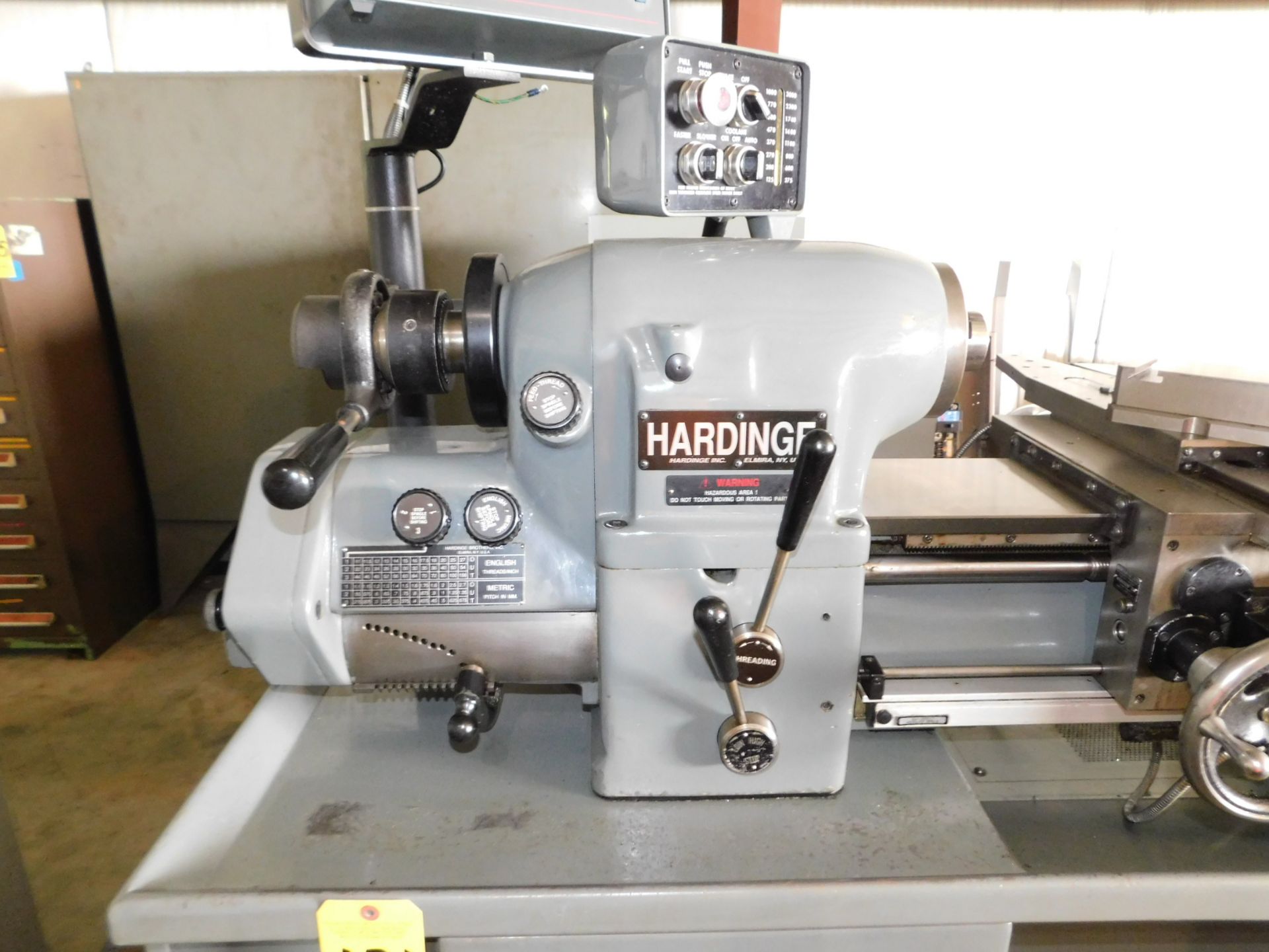 Hardinge HLV-H Precision Tool Room Lathe, s/n HLV-H-211T, 6 3/4" Bed Width, Inch/Metric, Accurite D. - Image 5 of 20