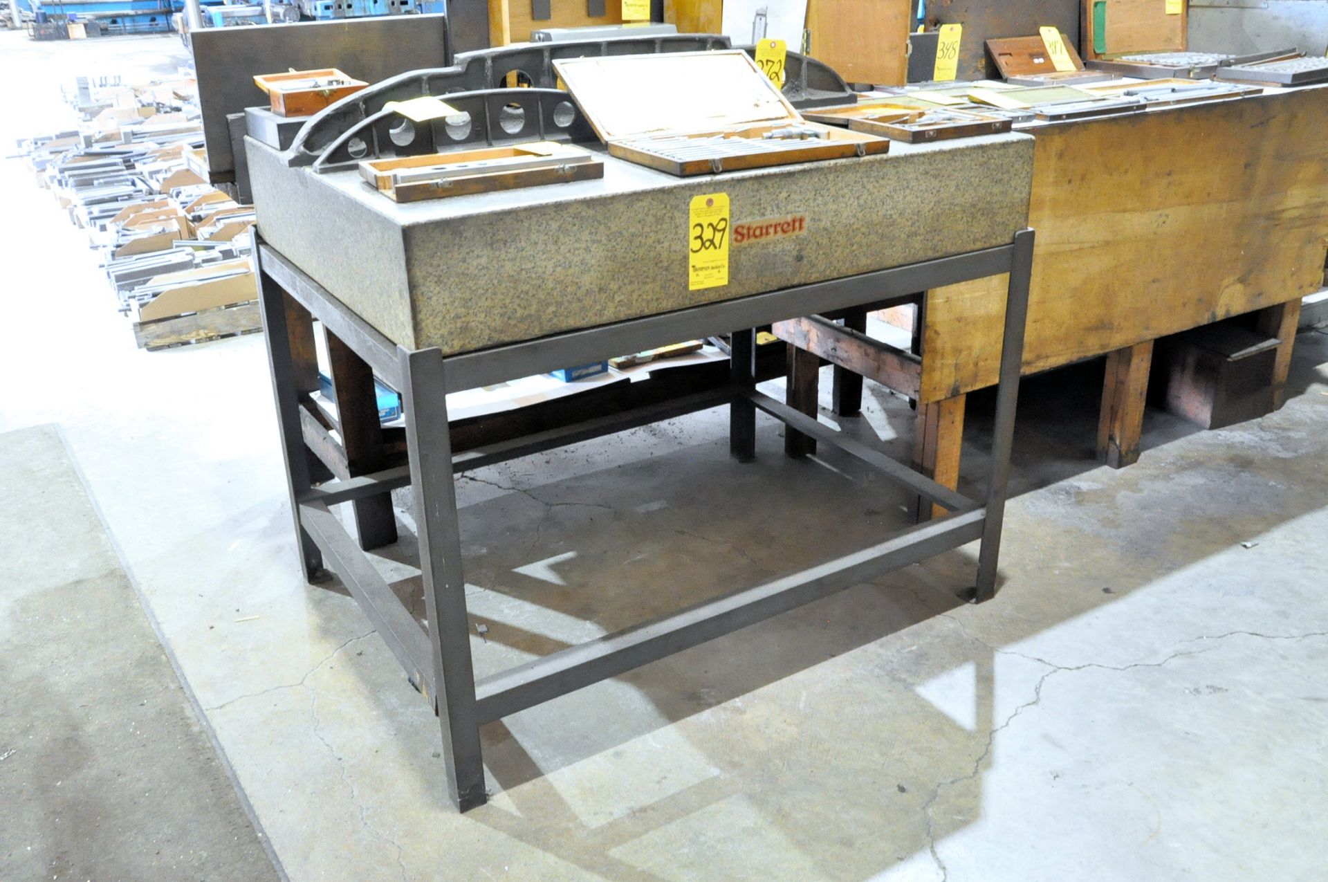 Starrett 36" x 48" x 8" Granite Surface Plate with Steel Stand, (Contents Not Included) - Image 2 of 2