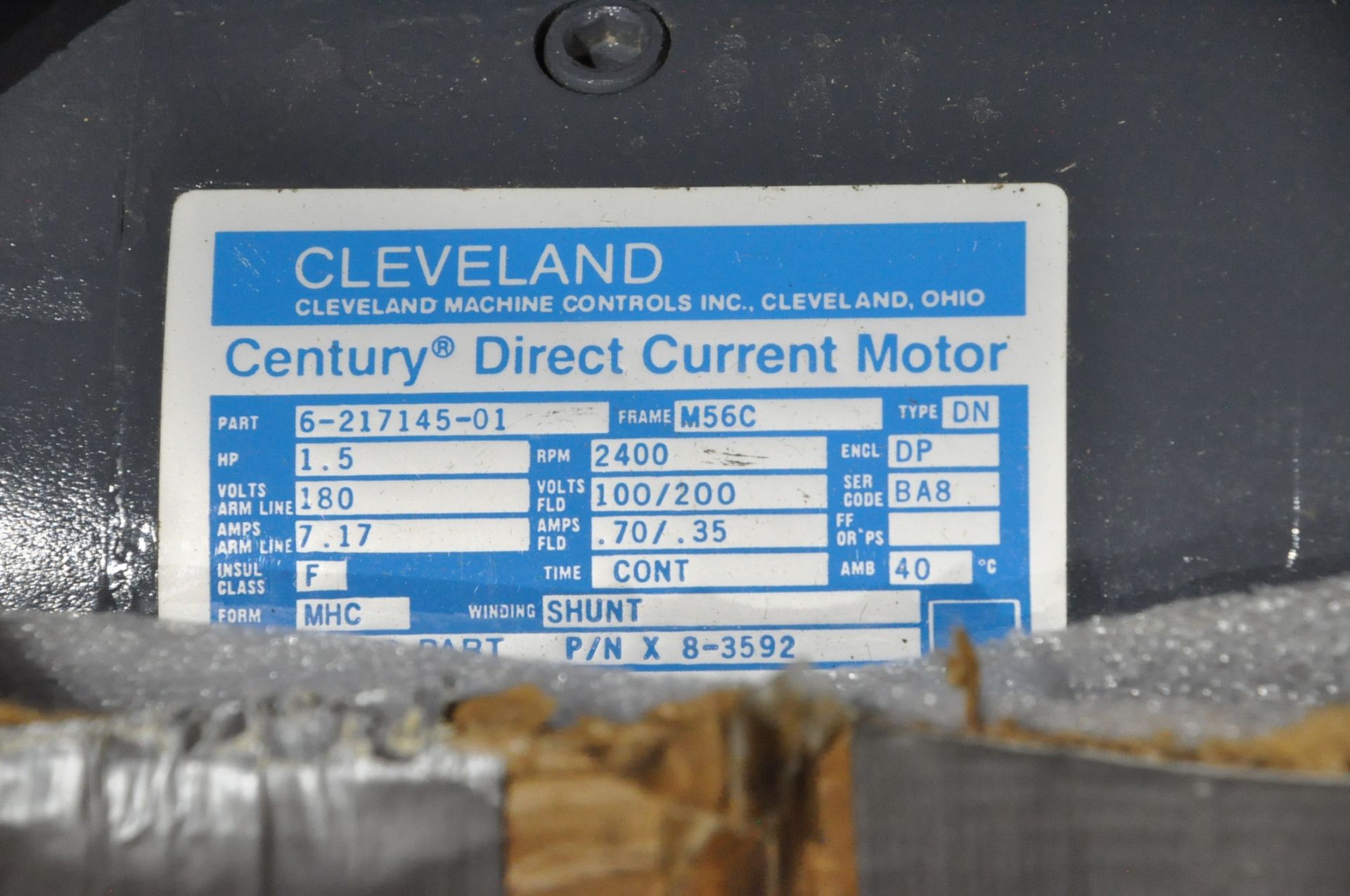 Cleveland 1.5-HP DC Motor on (1) Shelf - Image 2 of 2