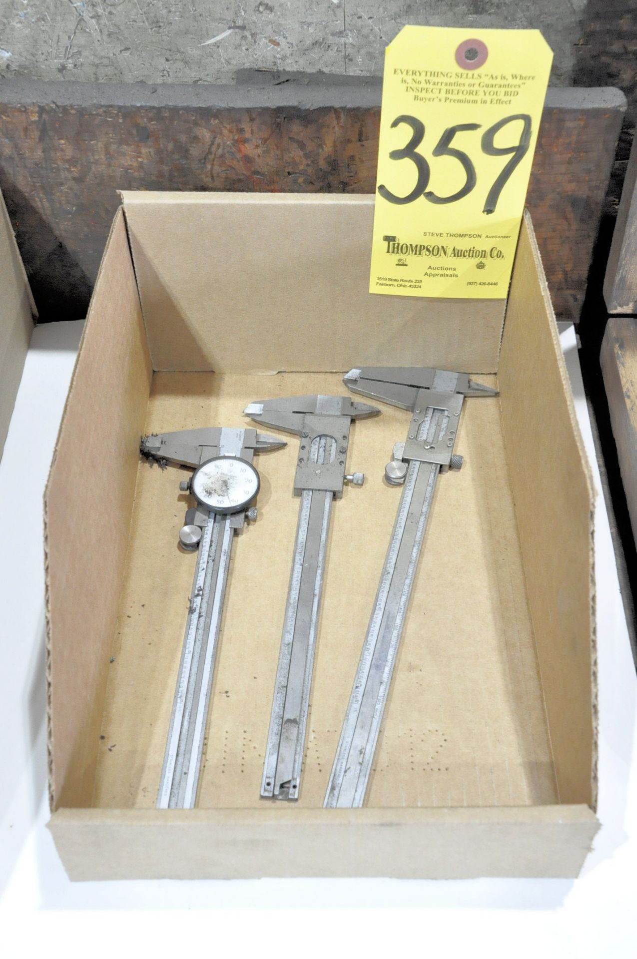 Lot-(2) 6" and (1) 8" Calipers in (1) Box