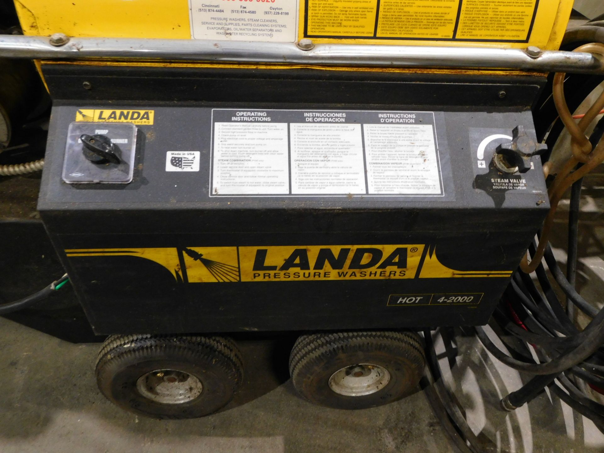 Landa Model 4-2000 Hot Water Pressure Washer, 220V, 1phs - Image 2 of 4