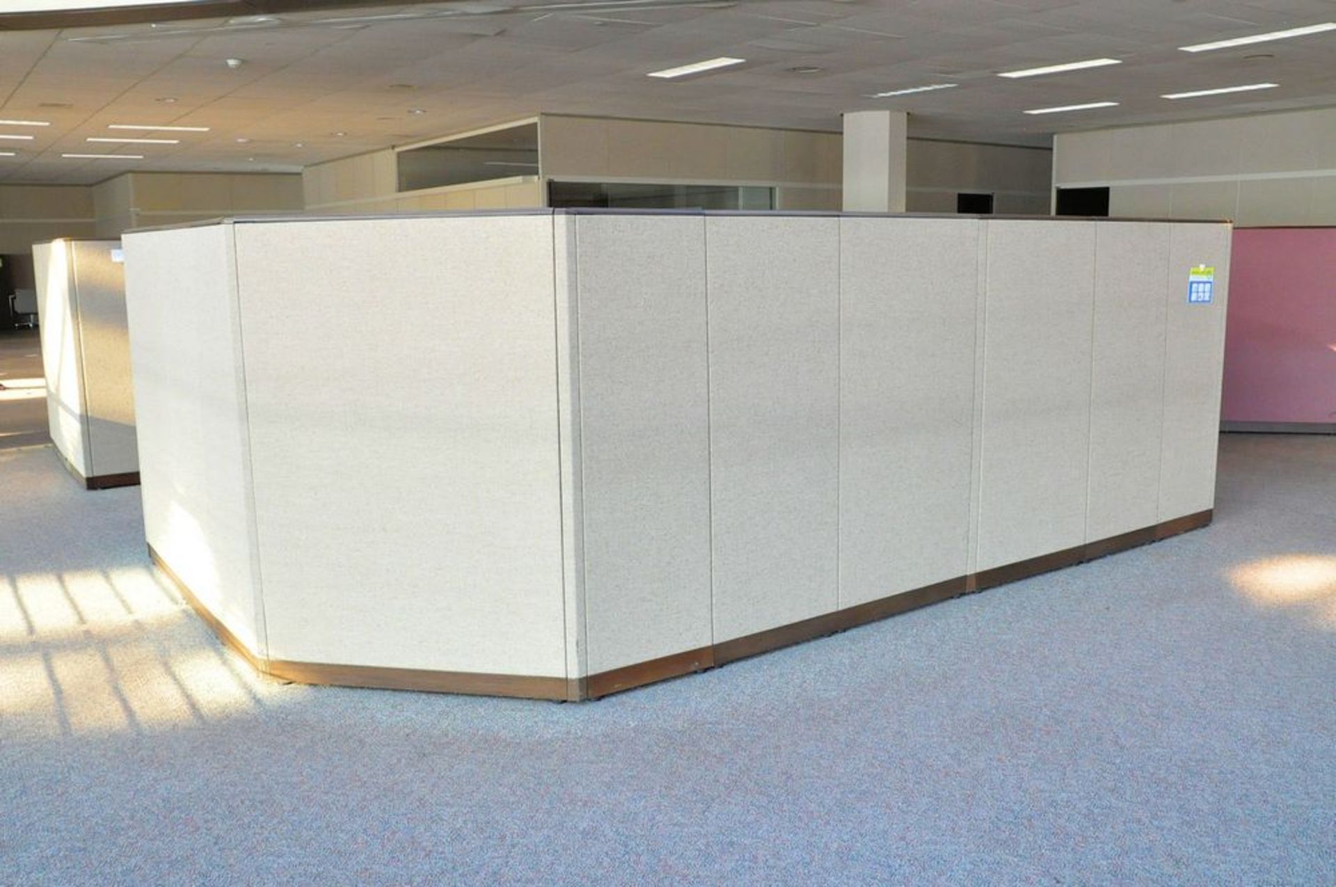 Lot-(6) Station Cubical Partition Work System with Furniture, (Atrium Edge), (4th Floor)