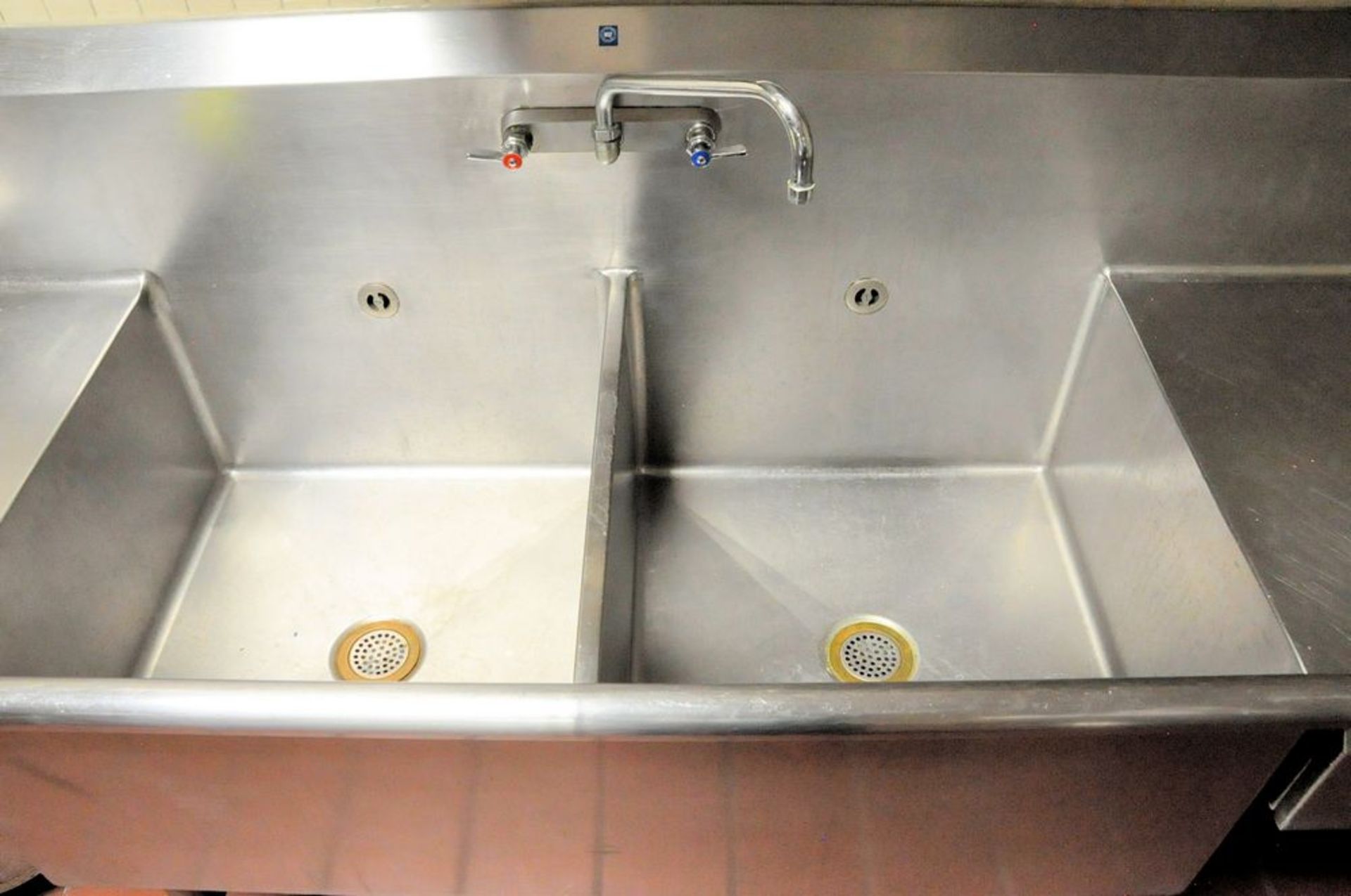 Stainless Steel 2-Basin Sink Counter System, Overhead Sprayer, (Disposal Not Included), (Overhead - Image 2 of 3