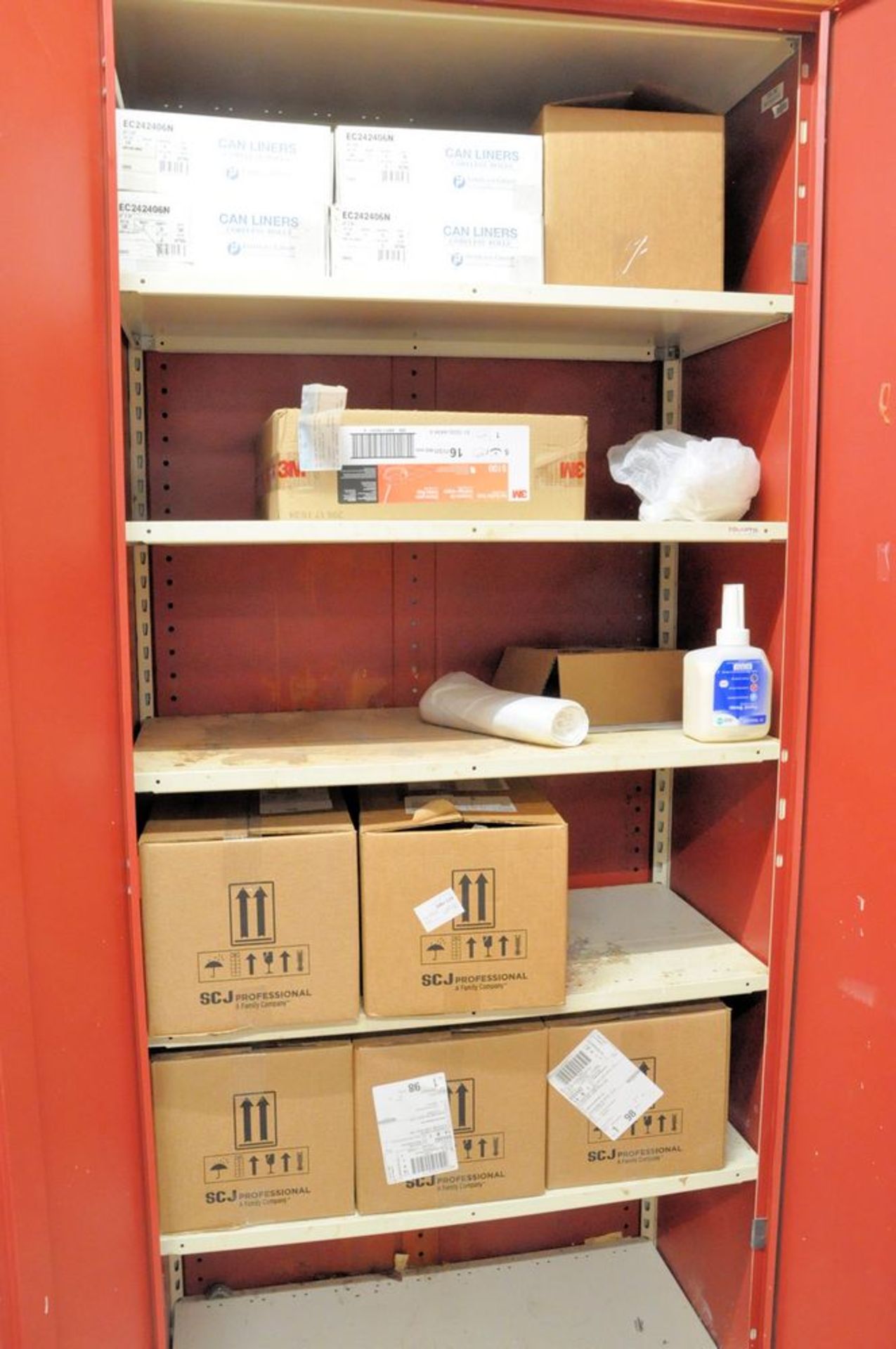 Lot-(4) 2-Door Storage Cabinets with Janitorial Supplies, (Custodial Storage), (1st Floor) - Image 4 of 5