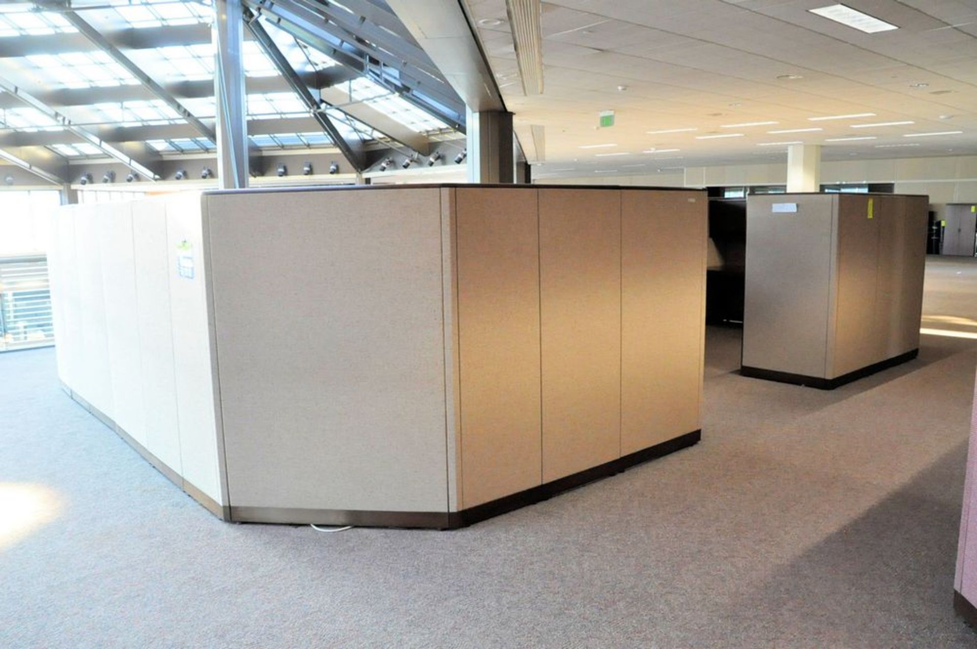 Lot-(6) Station Cubical Partition Work System with Furniture, (Atrium Edge), (4th Floor) - Image 3 of 16