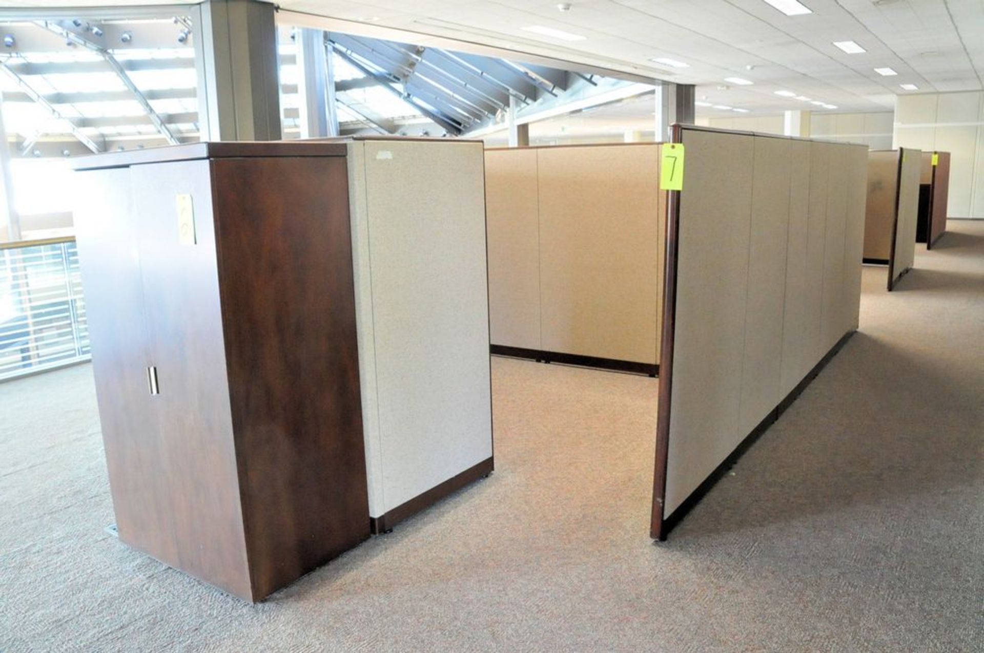 Lot-(5) Station Cubical Partition Work System with Furniture, (Atrium Edge), (4th Floor) - Image 4 of 13