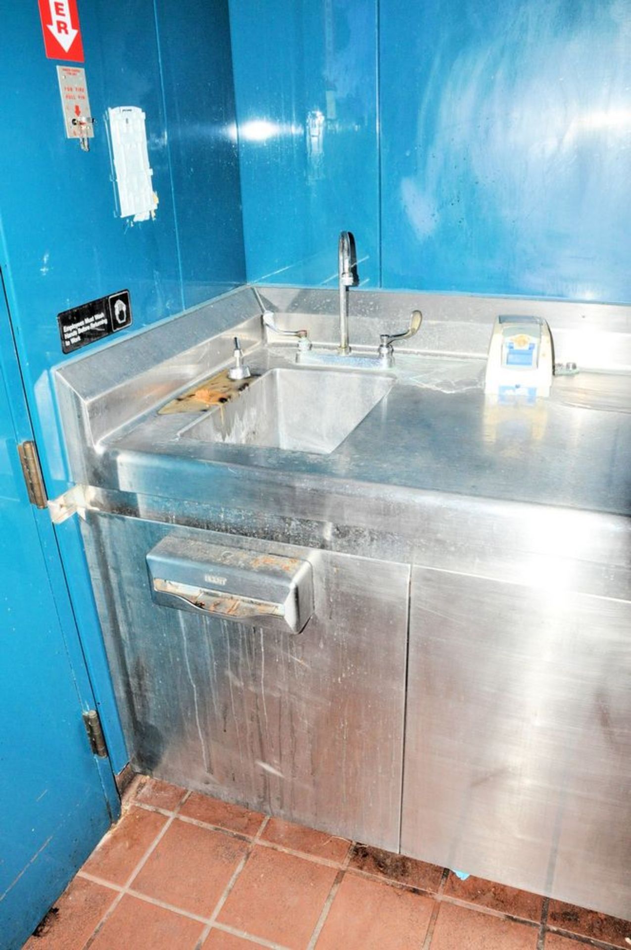 Stainless Steel Back Counter with Under Counter Enclosed Storage, 32" x 14' 6", (Main Kitchen Area), - Image 3 of 7