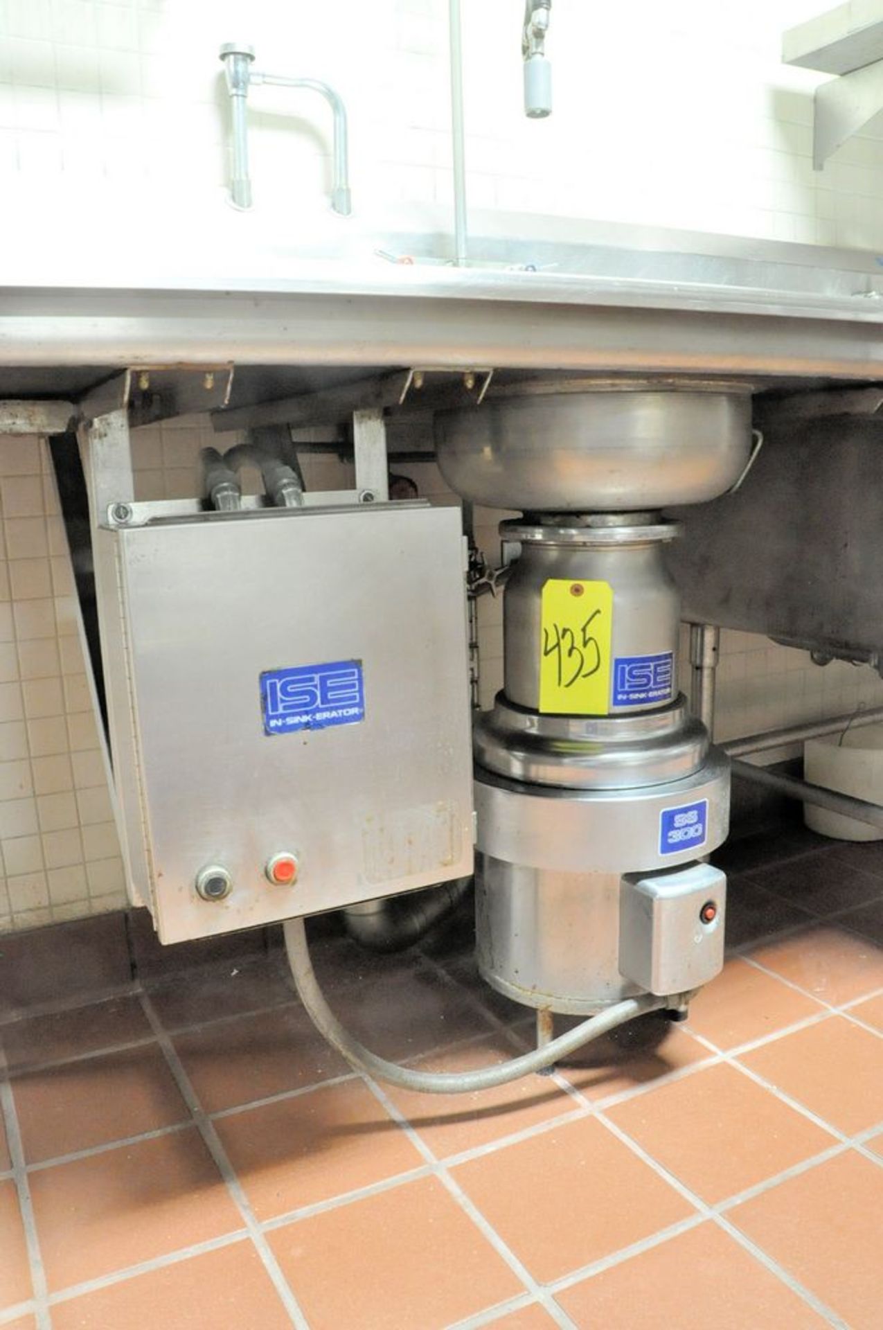 ISE In-Sink-Erator Model SS 300, (Sink Not Included), (Main Kitchen Area-Back Kitchen), (1st Floor)