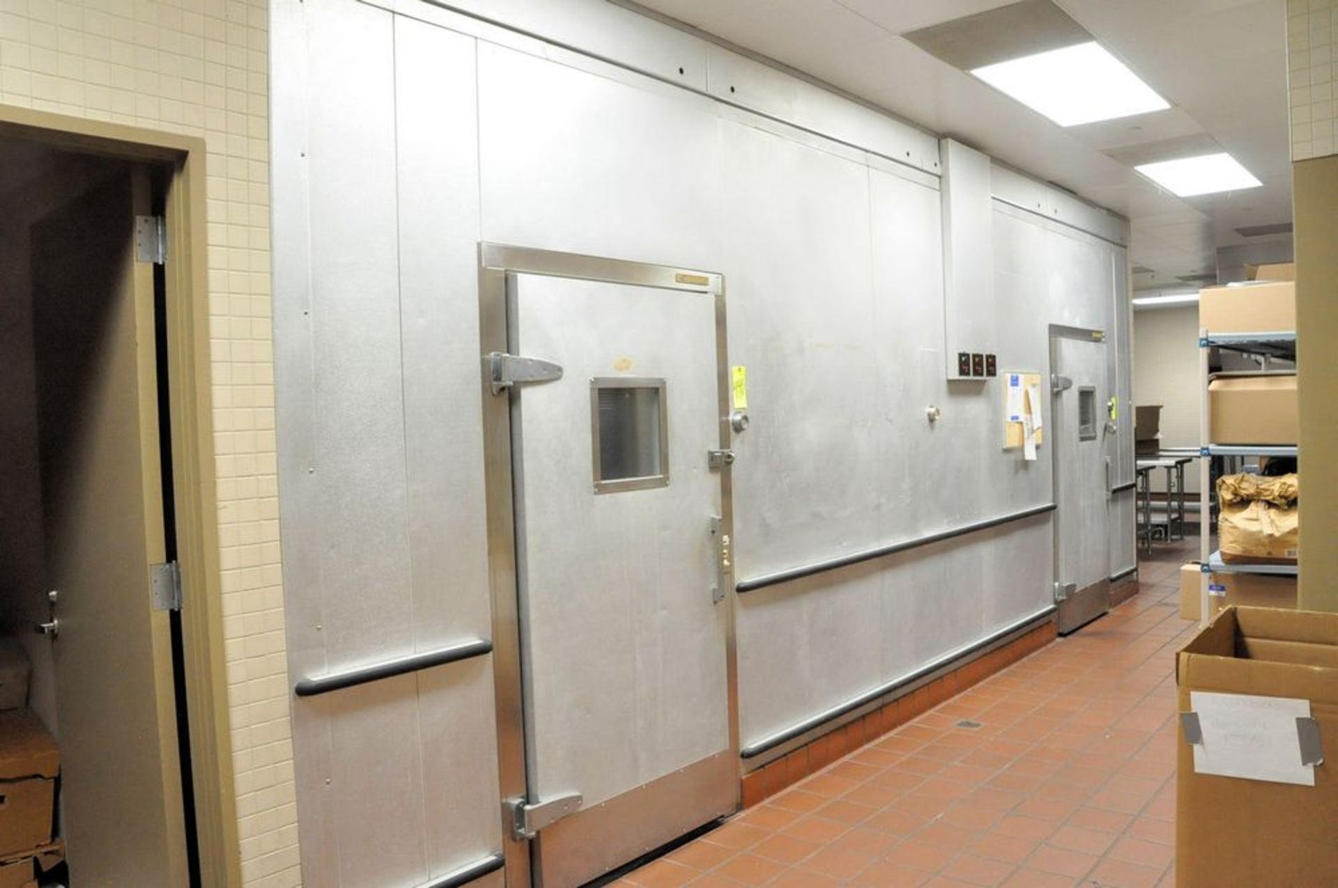 13' x 7' 6" Walk-In Refrigerator, (Exterior Compressors Not Included), (Main Kitchen Area-Back