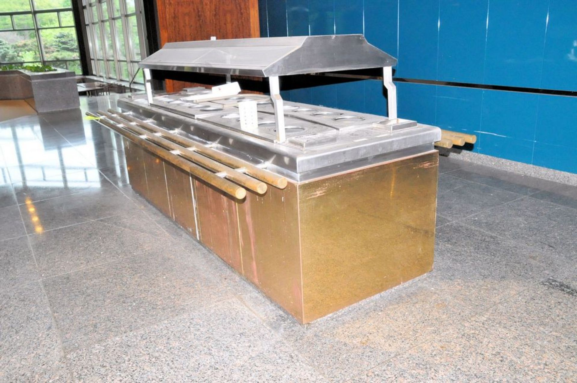 Refrigerated Stainless Steel Salad Bar, 3' x 10', 16-Food Compartments, 16-Silverware Holders, - Image 2 of 2