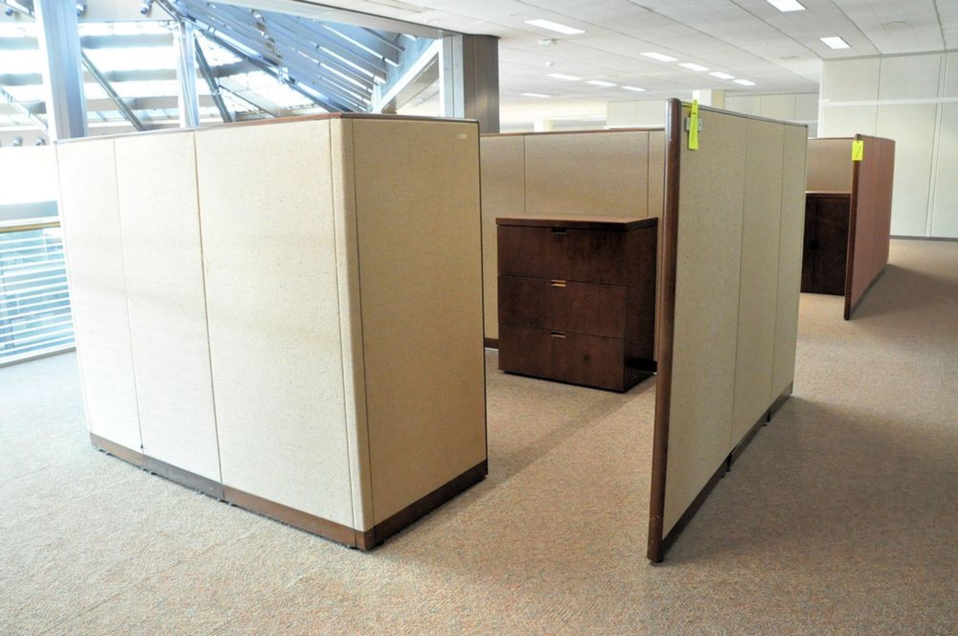 Lot-(5) Station Cubical Partition Work System with Furniture, (Atrium Edge), (4th Floor) - Image 5 of 13