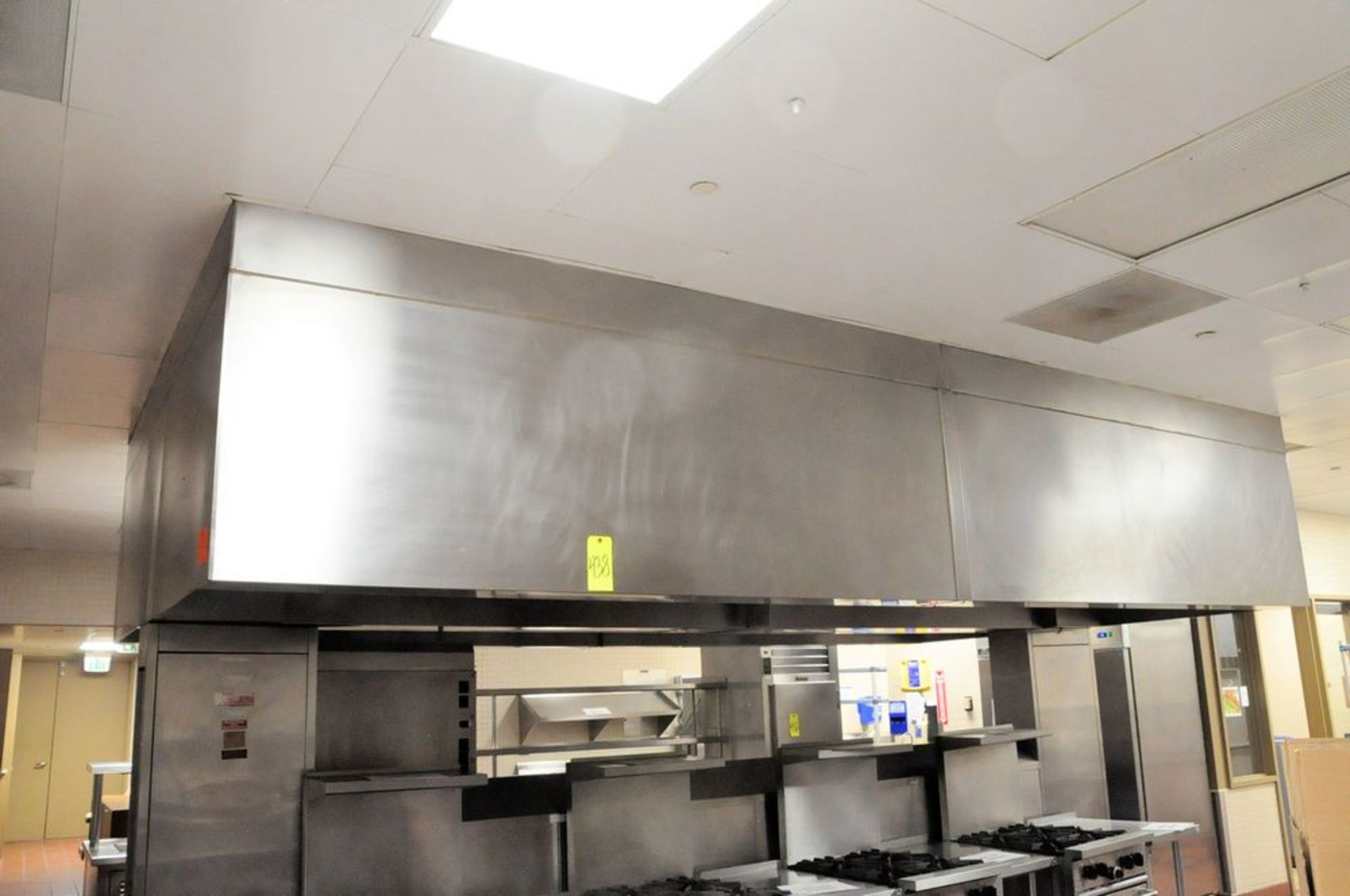 Stainless Steel 10' x 18' Exhaust Hood with Fire Suppression, (Main Kitchen Area-Back Kitchen), (1st