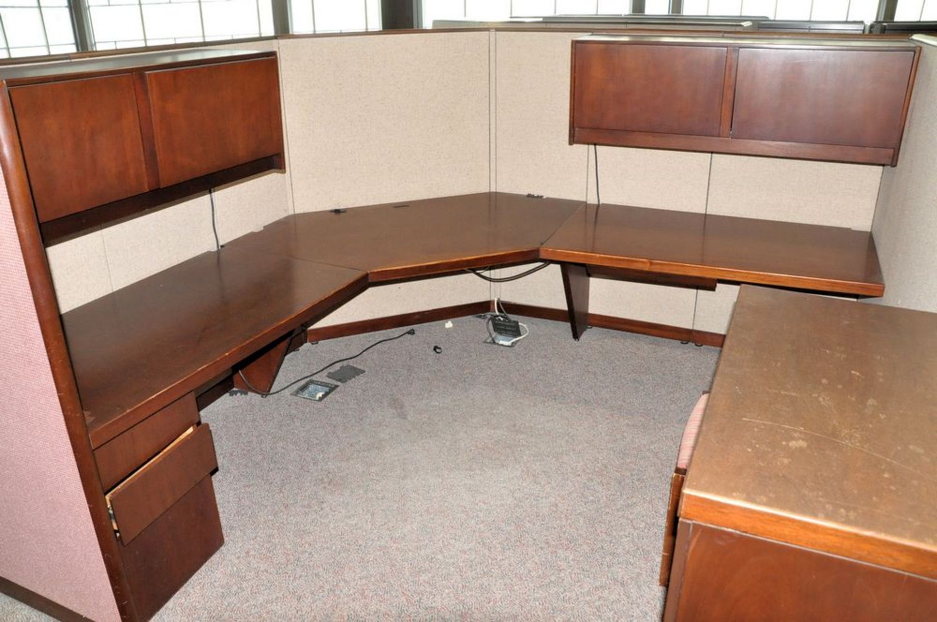 Lot-(6) Station Cubical Partition Work System with Furniture, (Atrium Edge), (4th Floor) - Image 13 of 16