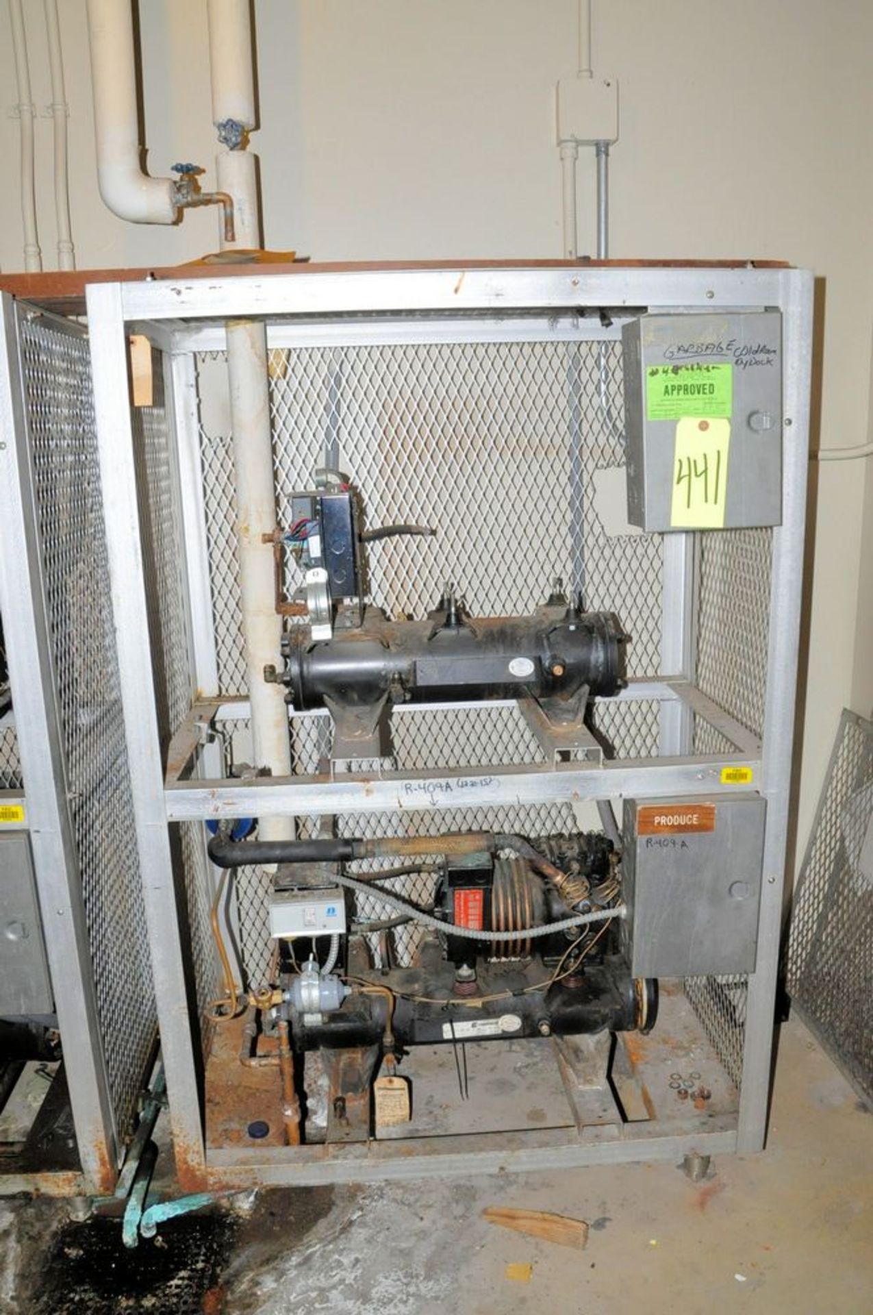 Refrigerant Compressor with Stand, (Storeroom Near Maintenance Shop), (1st Floor)