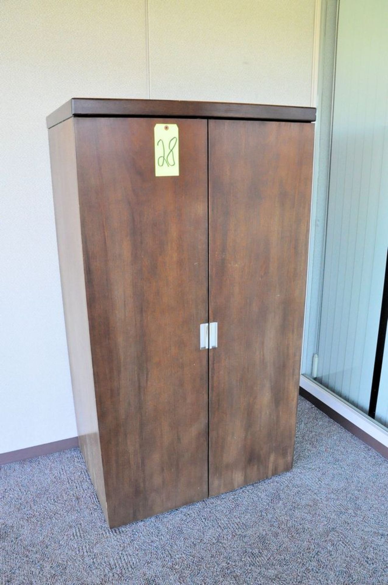 Lot-(1) 2-Door Storage Cabinet, (4) Desks, (1) Lateral File Cabinet, (1) Chair, (1) Short Cabinet, - Image 4 of 4