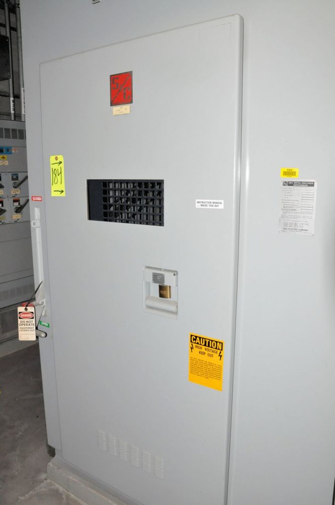 Lot-S&C Electric Cat. No. CD-544632, Metal Enclosed Switchgear, (1983), Westinghouse DT 1002, Type - Image 11 of 17