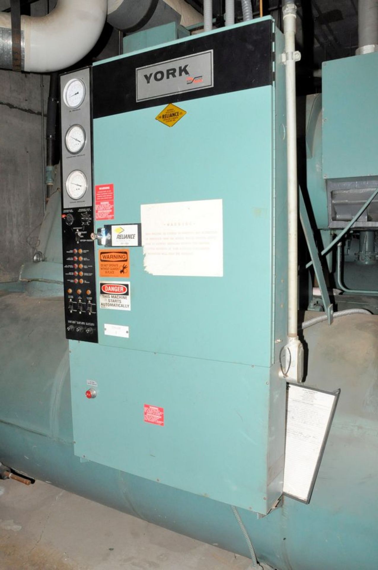 York Chiller #2, Model & S/n N/a, York/Borg Warner Controls, and General Electric 300-Line Starter - Image 4 of 8