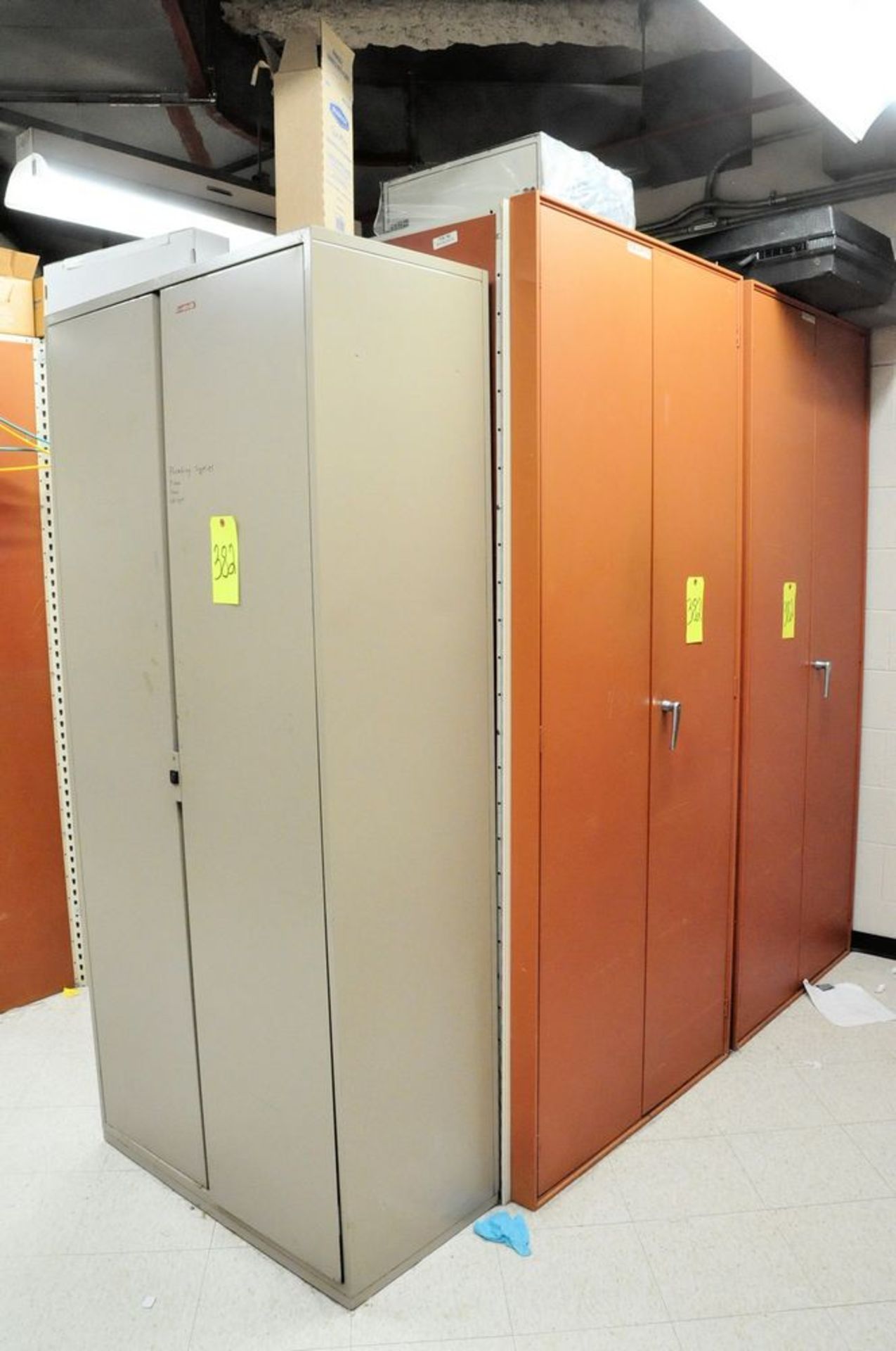 Lot-(4) 2-Door Storage Cabinets with General Maintenance Contents, (Maintenance Shop-Electrical