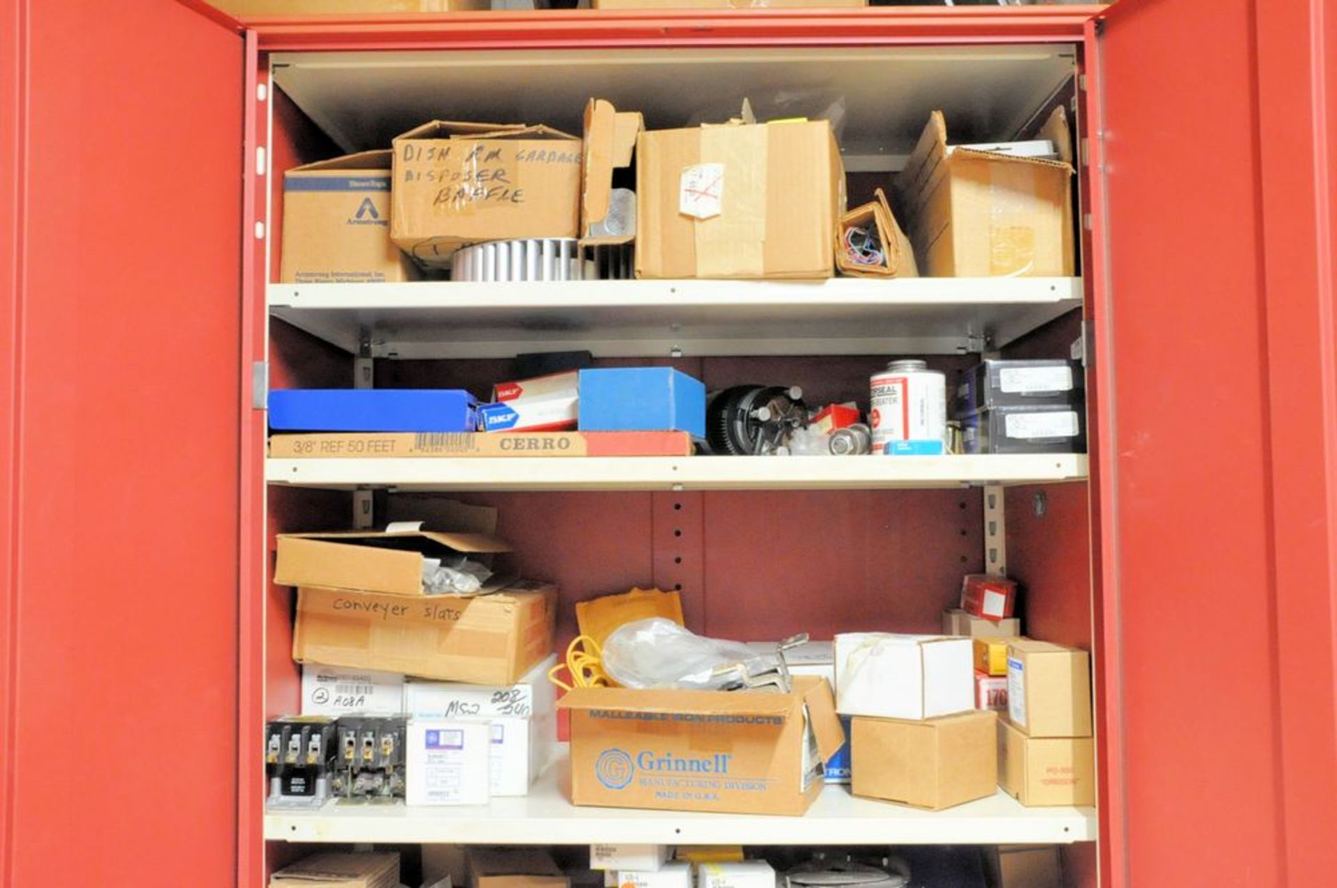 Lot-(4) 2-Door Storage Cabinets with General Maintenance Contents, (Maintenance Shop-HVAC Room), ( - Image 9 of 13