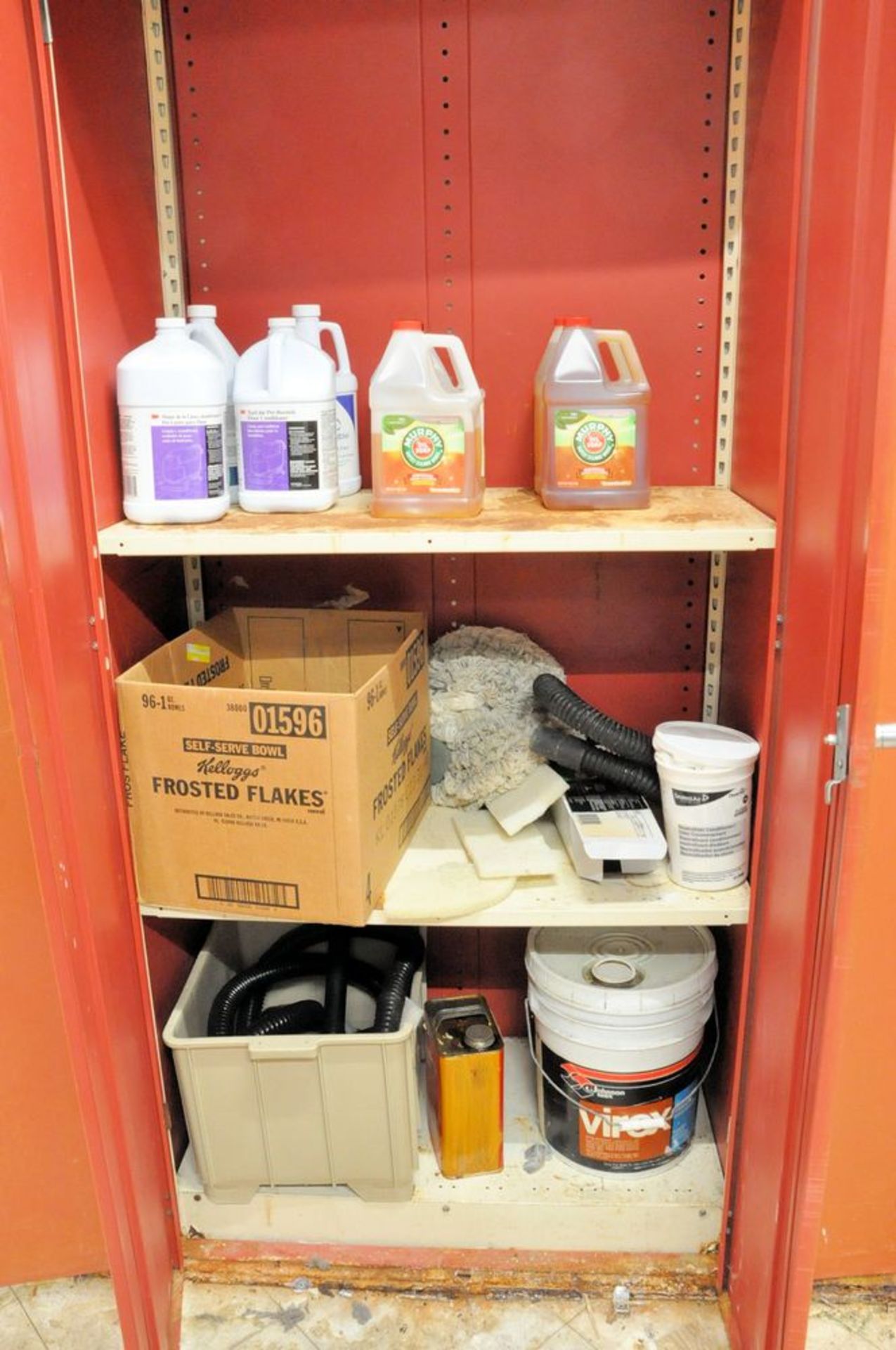 Lot-(4) 2-Door Storage Cabinets with Janitorial Supplies, (Custodial Storage), (1st Floor) - Image 3 of 5