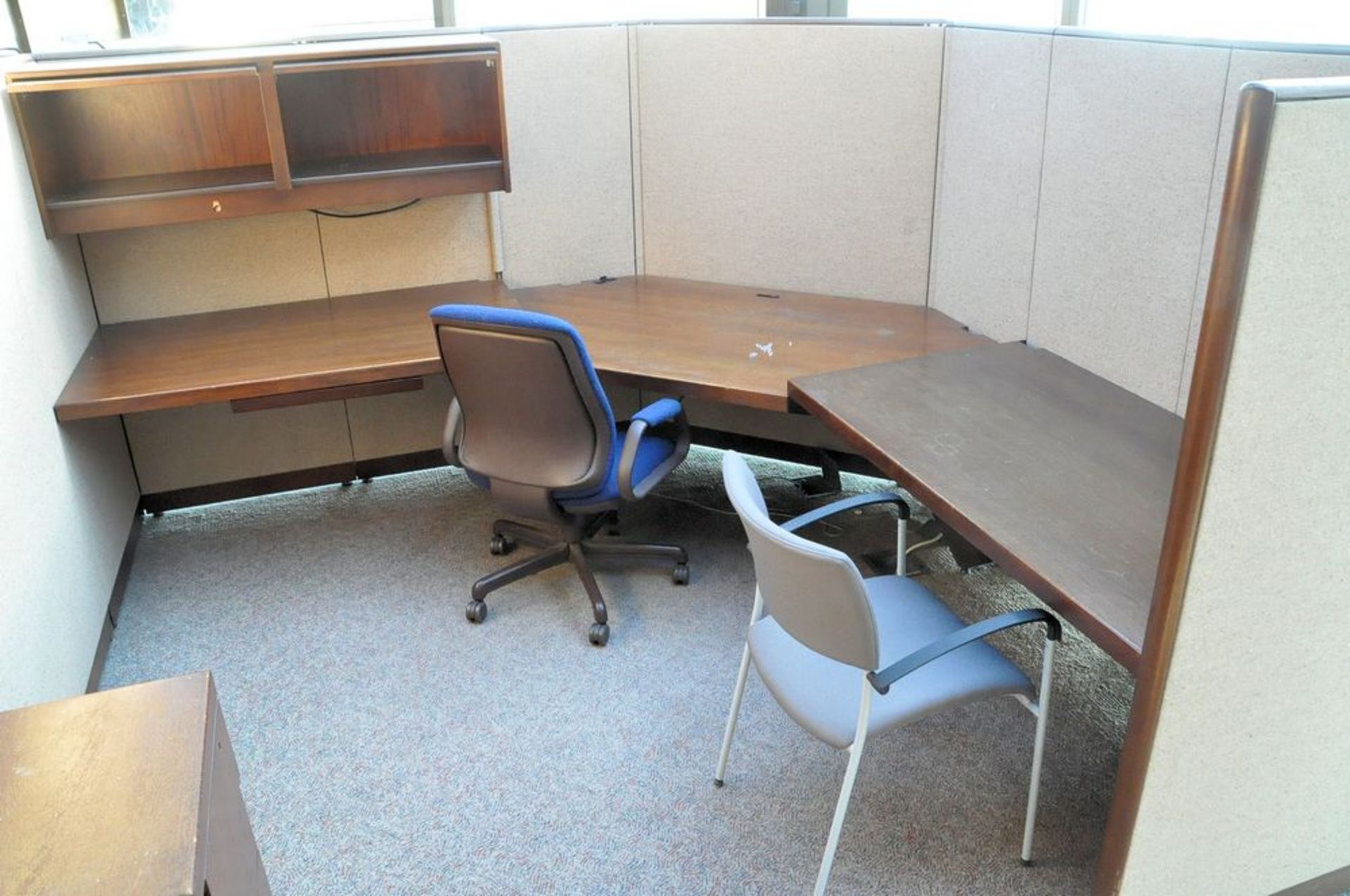 Lot-(6) Station Cubical Partition Work System with Furniture, (Atrium Edge), (4th Floor) - Image 11 of 16