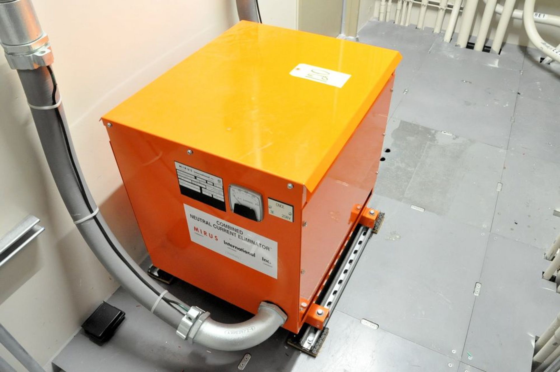 Mirus Model CNCE-208-208-75, 75-KVA Transformer, Neutral Current, Primary 208v, S/n 6280-6, ( - Image 2 of 3