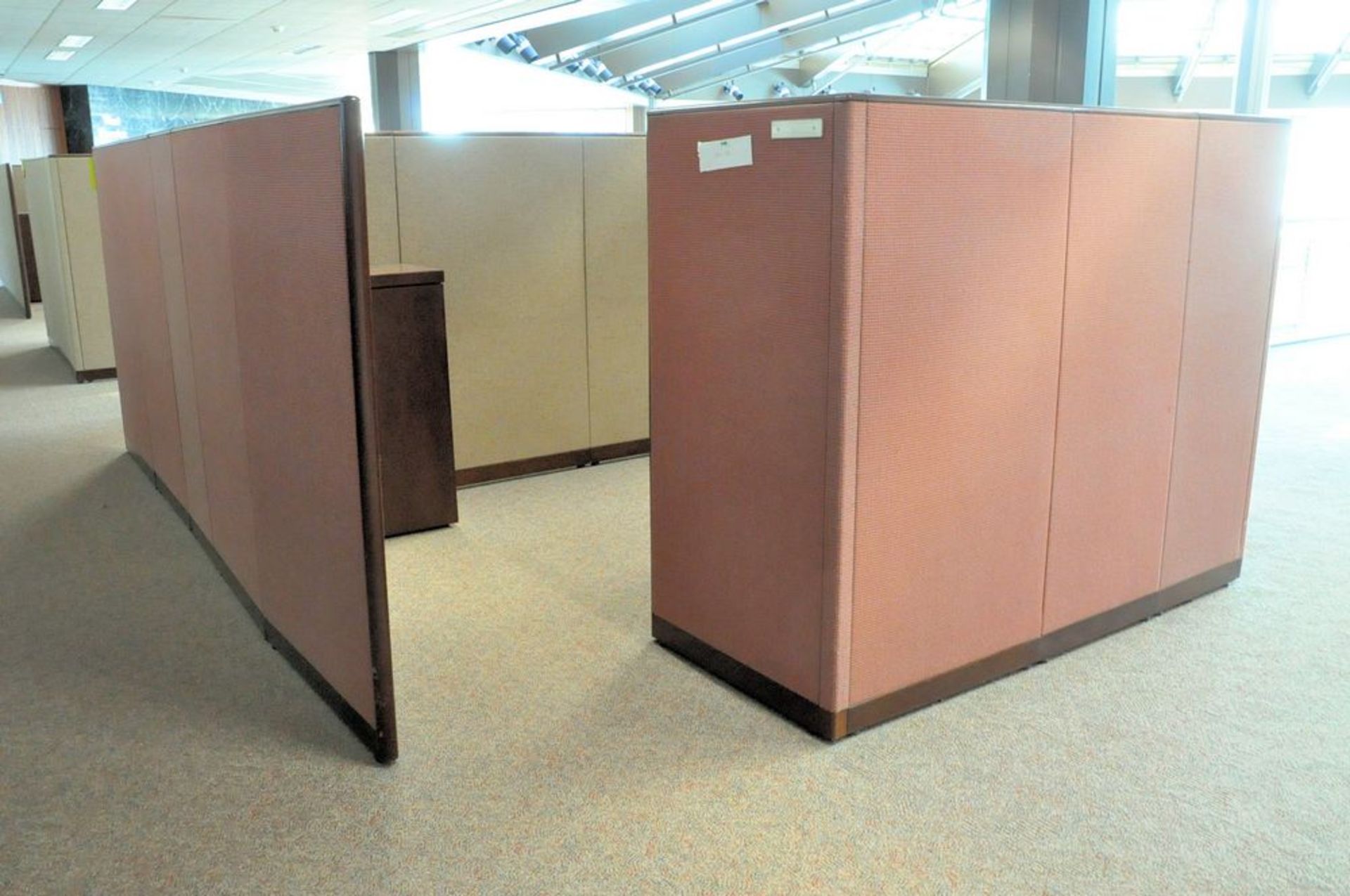 Lot-(5) Station Cubical Partition Work System with Furniture, (Atrium Edge), (4th Floor) - Image 2 of 13