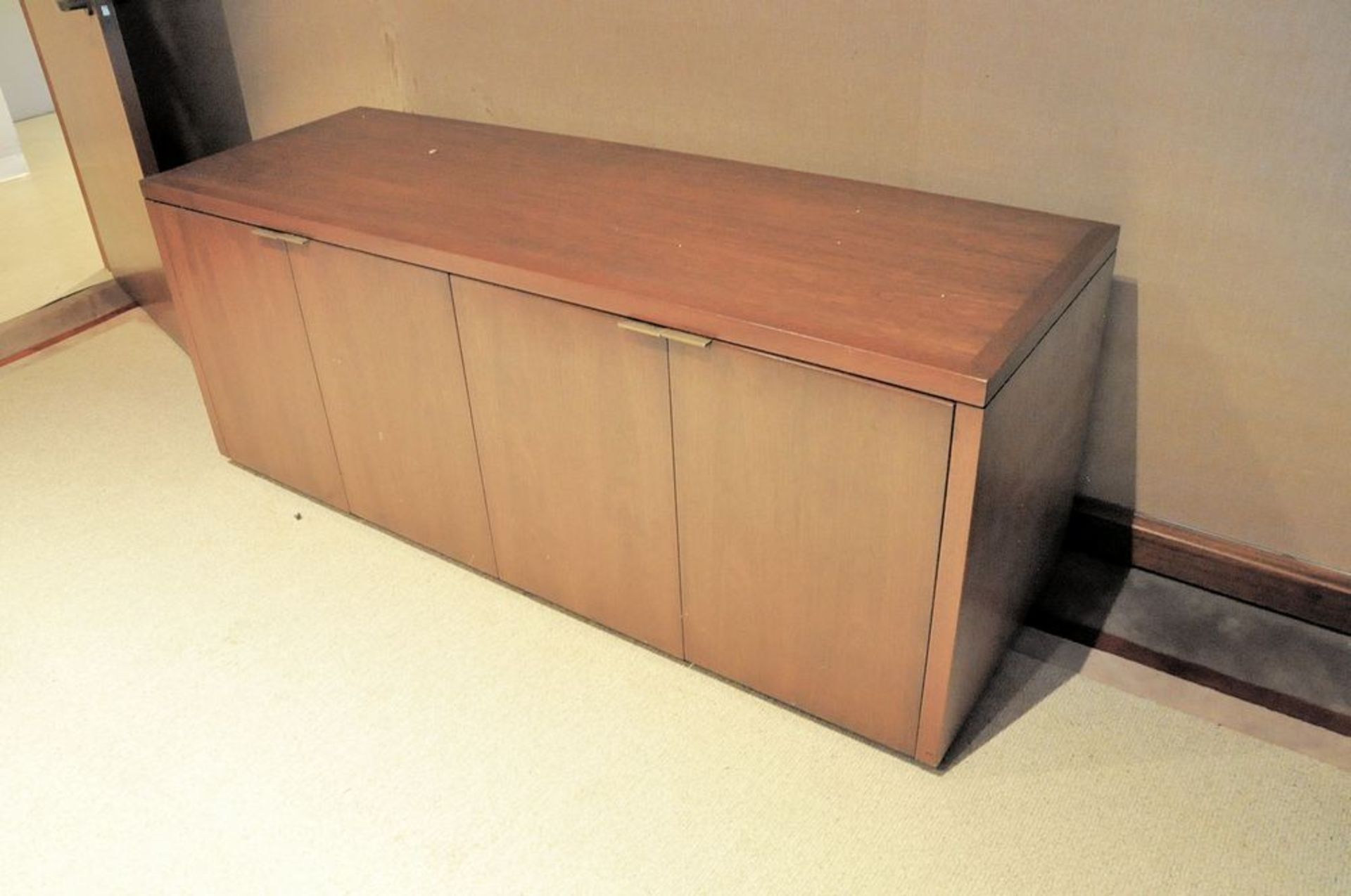 Lot-6' x 6' Conference Table and (1) 4-Door Storage Cabinet in (1) Conference Room, (TR1-462), ( - Image 2 of 2