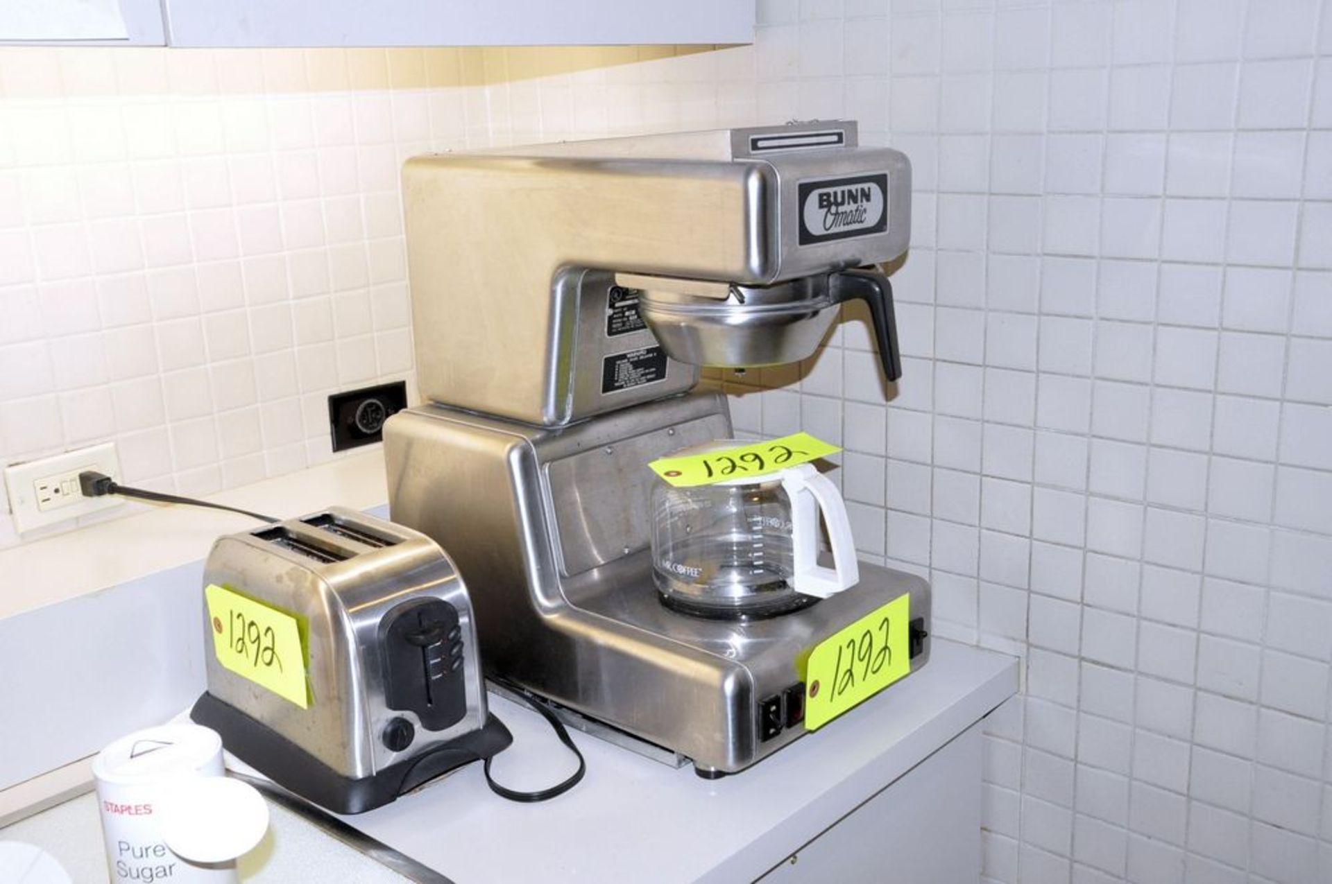 Lot-(1) Bunn-O-Matic Coffee Maker, (1) Toaster, (1) Panasonic Microwave, and (1) Under-Counter - Image 3 of 3