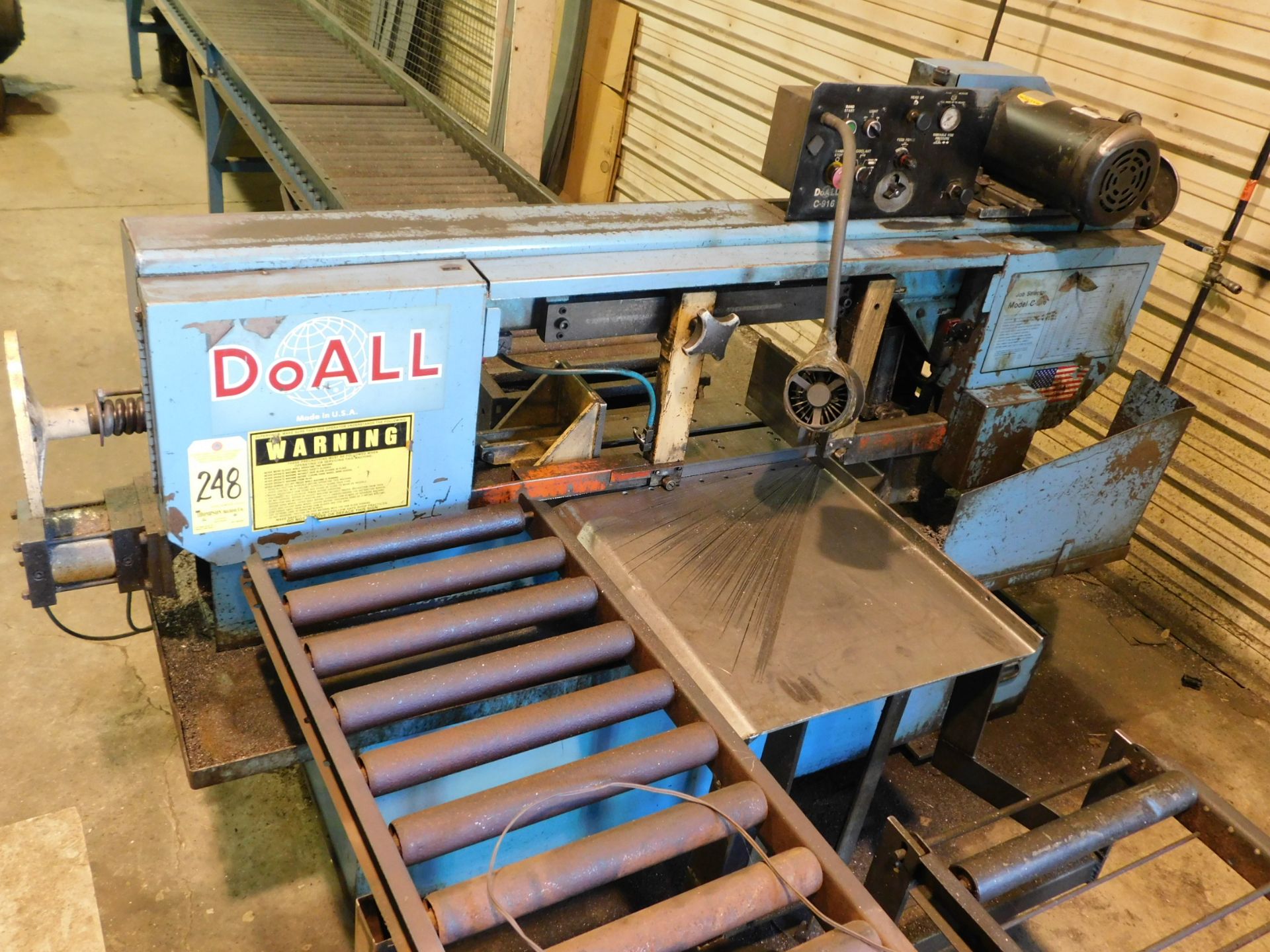 Do-All Model C-916S Semi Automatic Horizontal Band Saw, s/n 529-96187, New 1996, 9" X 16" - Image 2 of 9