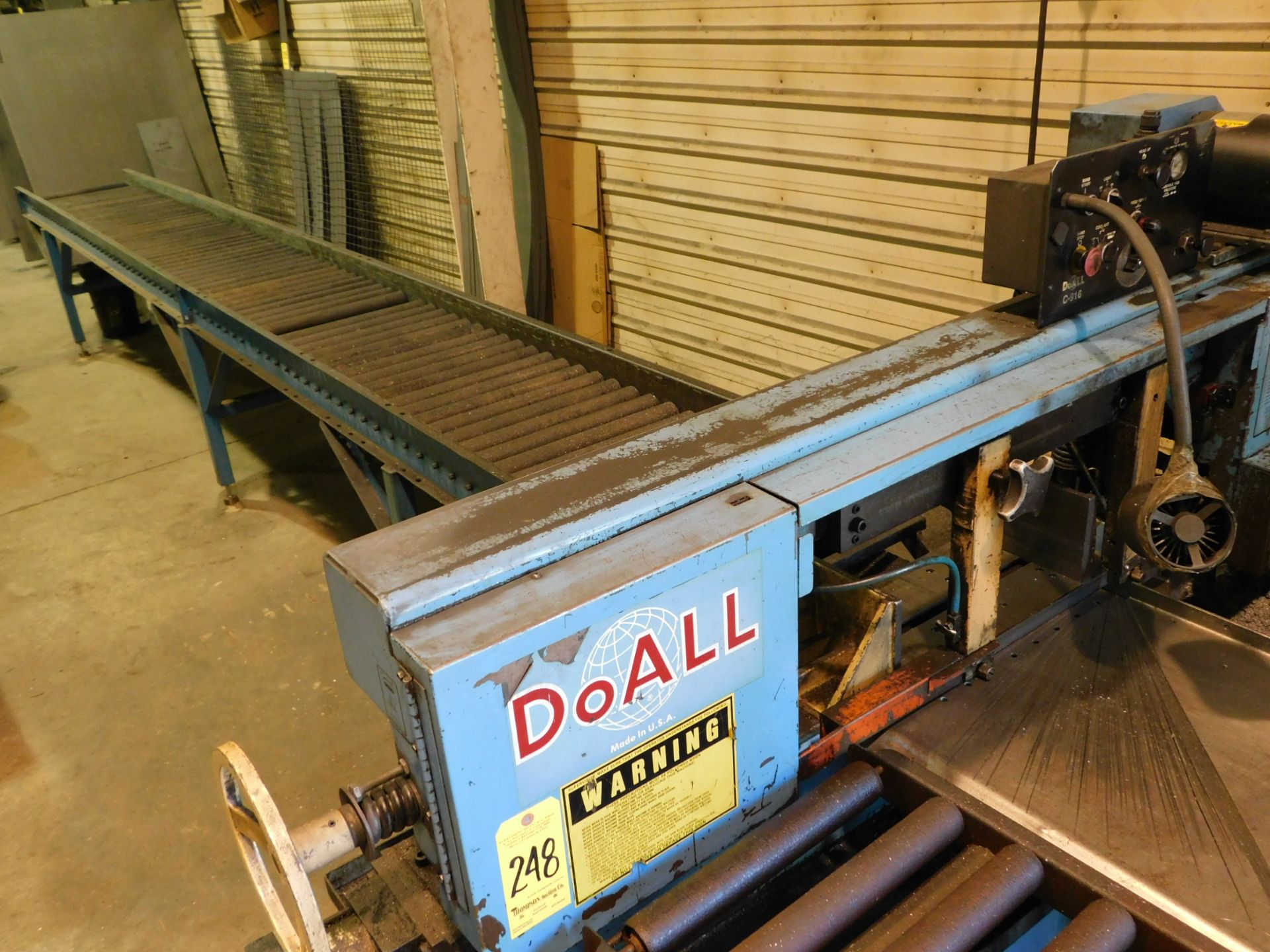 Do-All Model C-916S Semi Automatic Horizontal Band Saw, s/n 529-96187, New 1996, 9" X 16" - Image 9 of 9