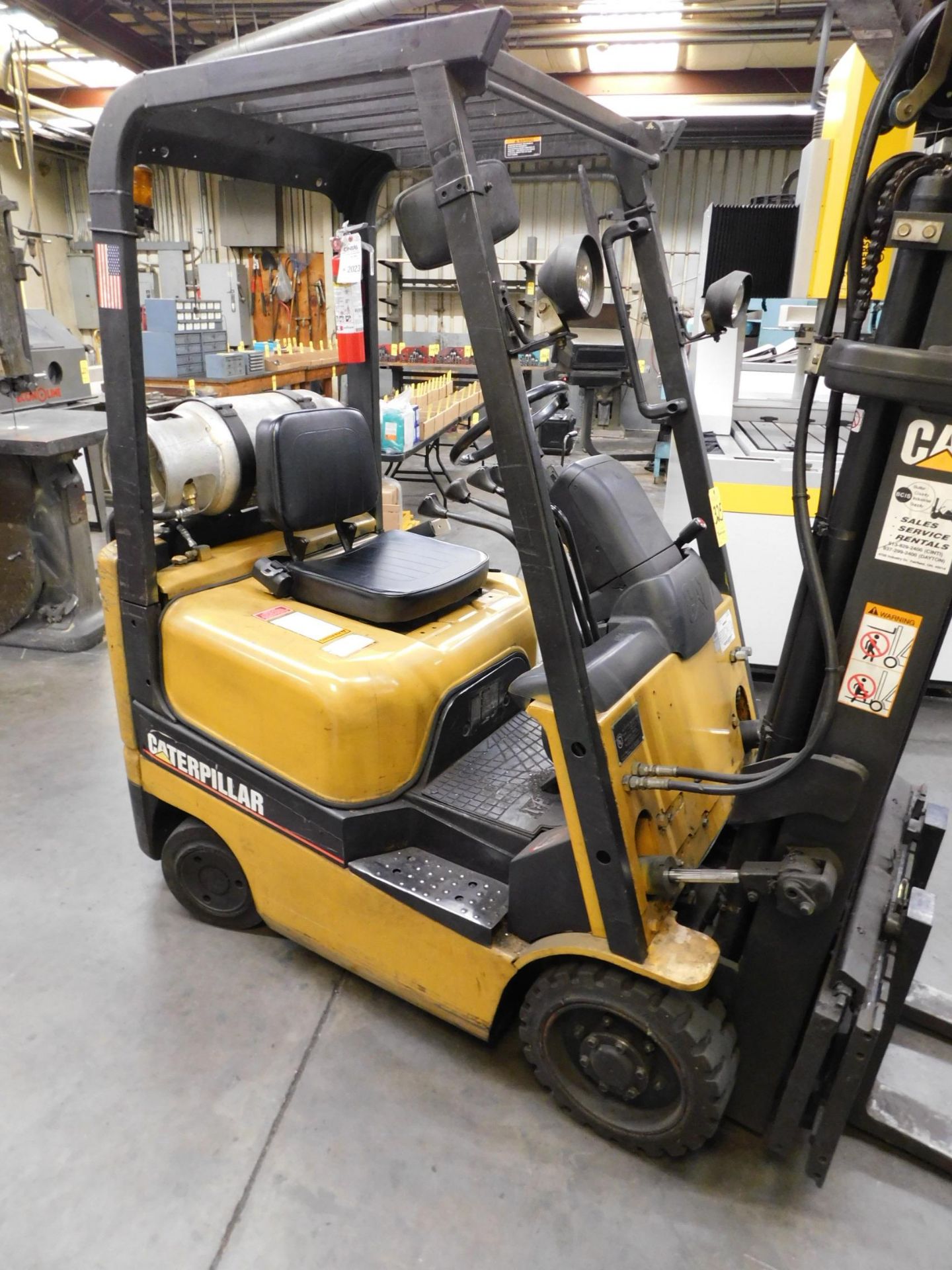 Caterpillar Model GC15K Forklift, s/n AT81C03542, 3,000 Lb. Capacity, LP, Hard Tire, Cage, 3-Stage - Image 2 of 11