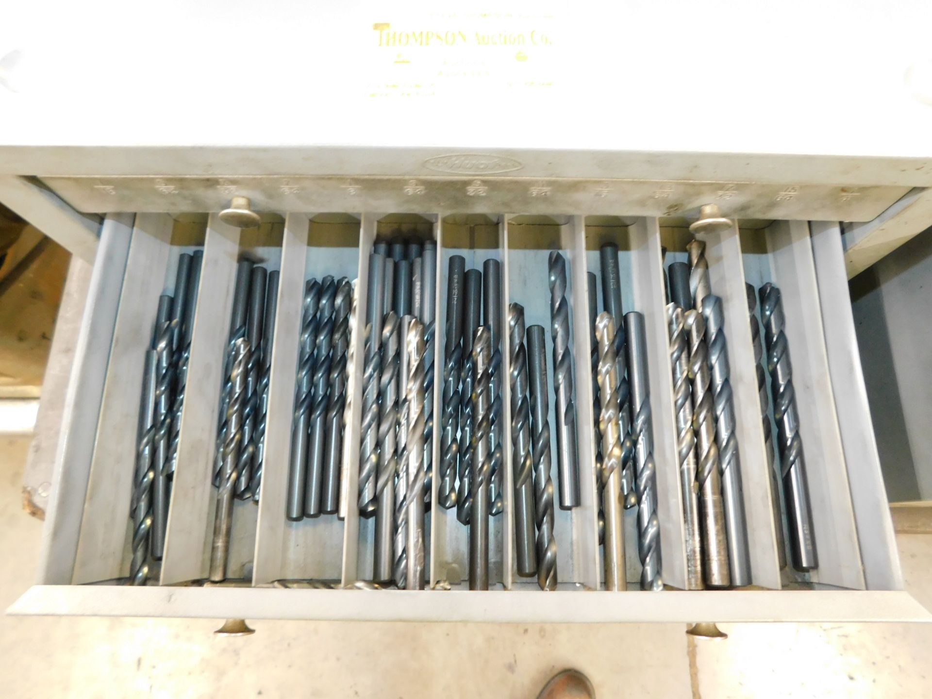 Drill Bit Cabinet with Fractional Drill Bits - Image 3 of 4