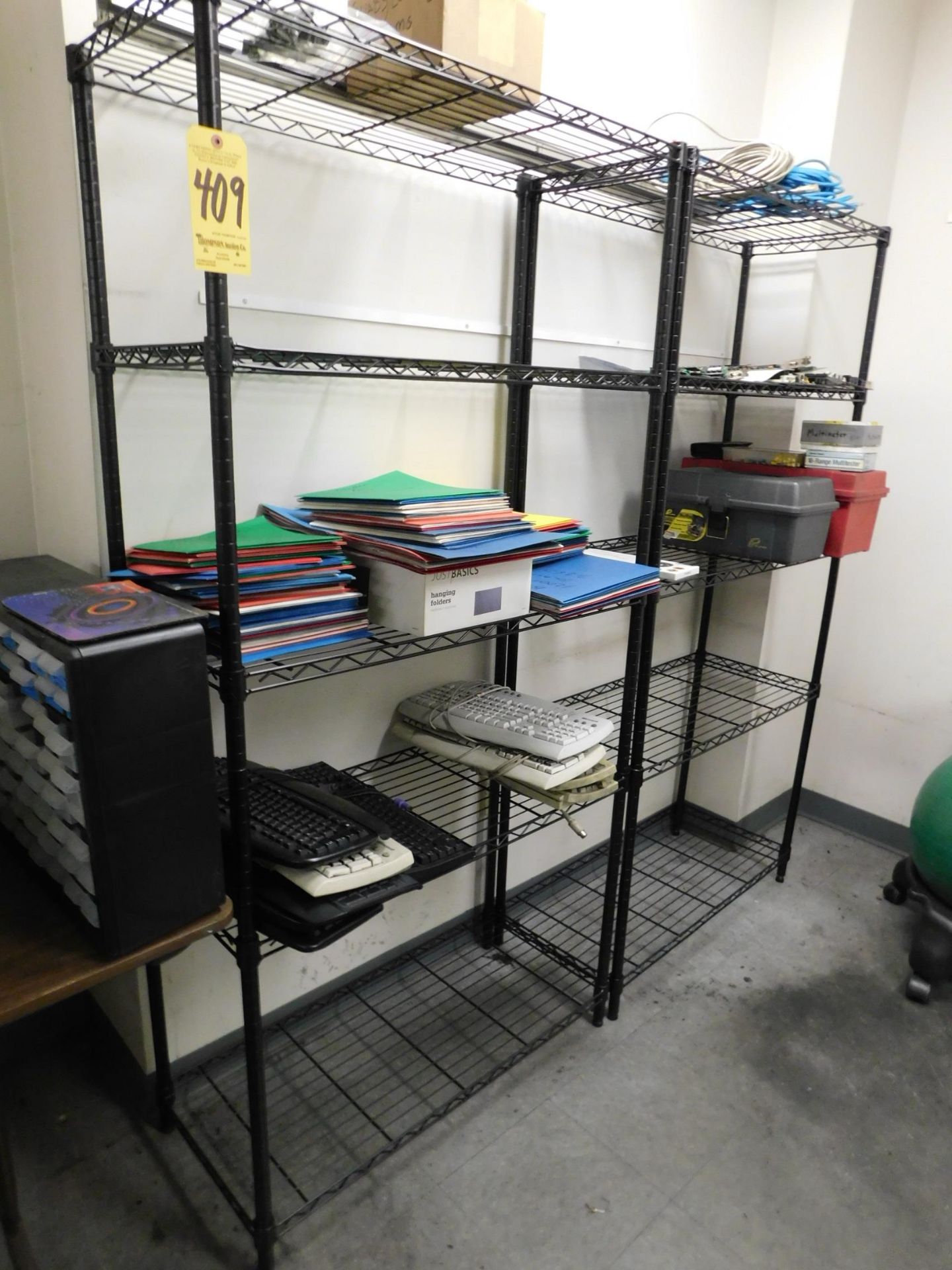 (2) Shelving Units and Contents