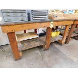 Wooden Shop Table, 36" X 72" X 37' H