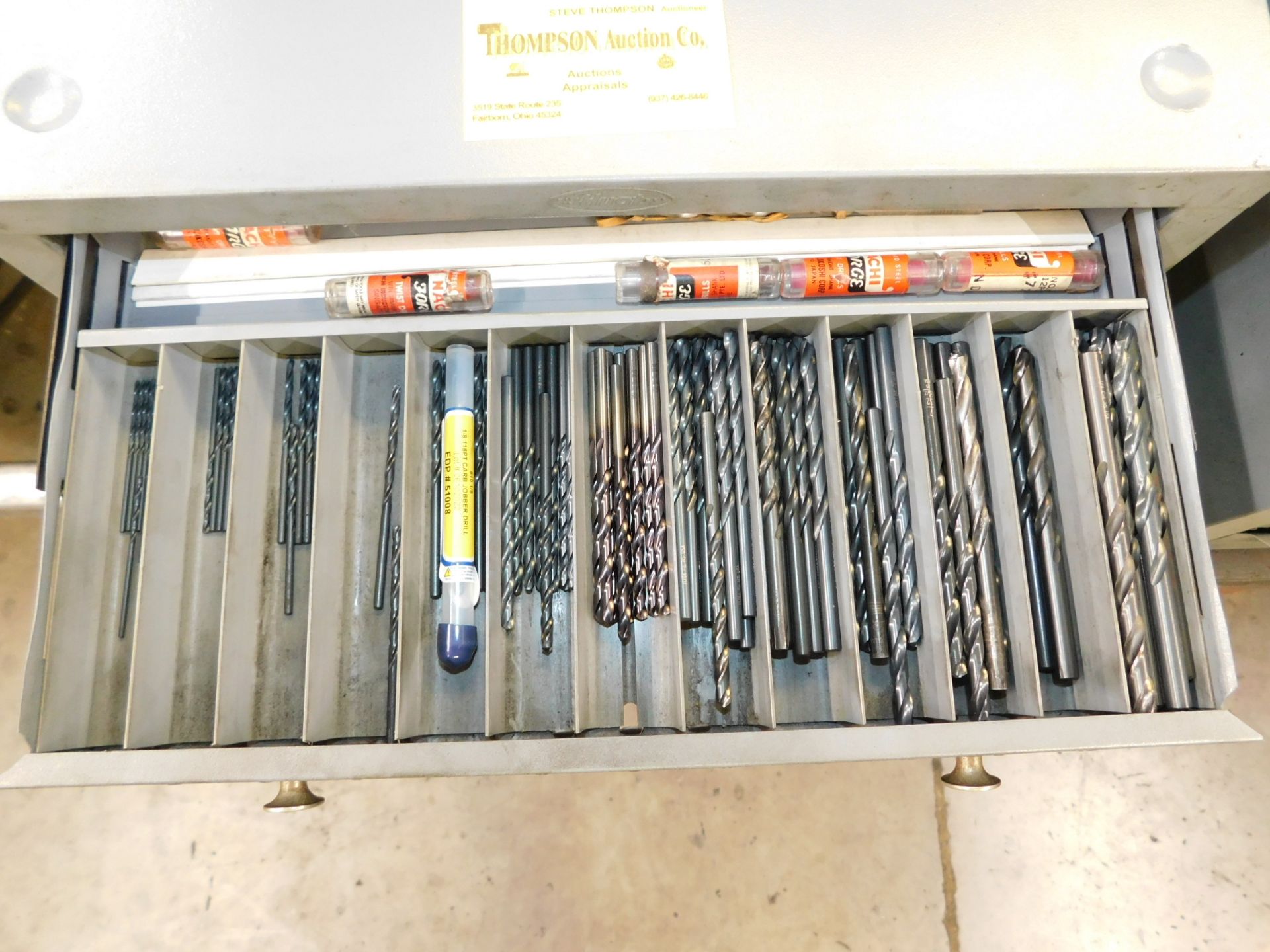 Drill Bit Cabinet with Fractional Drill Bits - Image 2 of 4