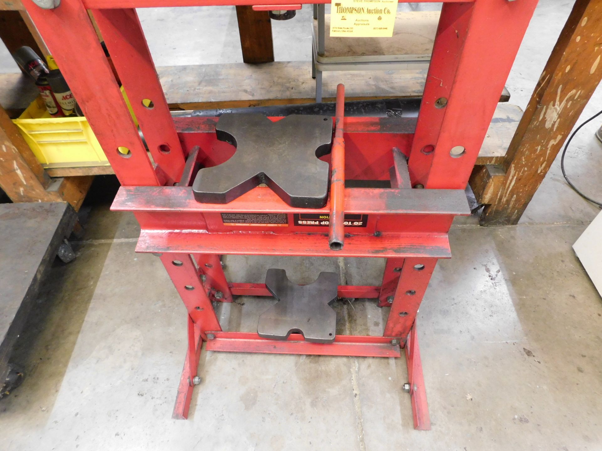 20 Ton H-Frame Hydraulic Shop Press - Image 3 of 4