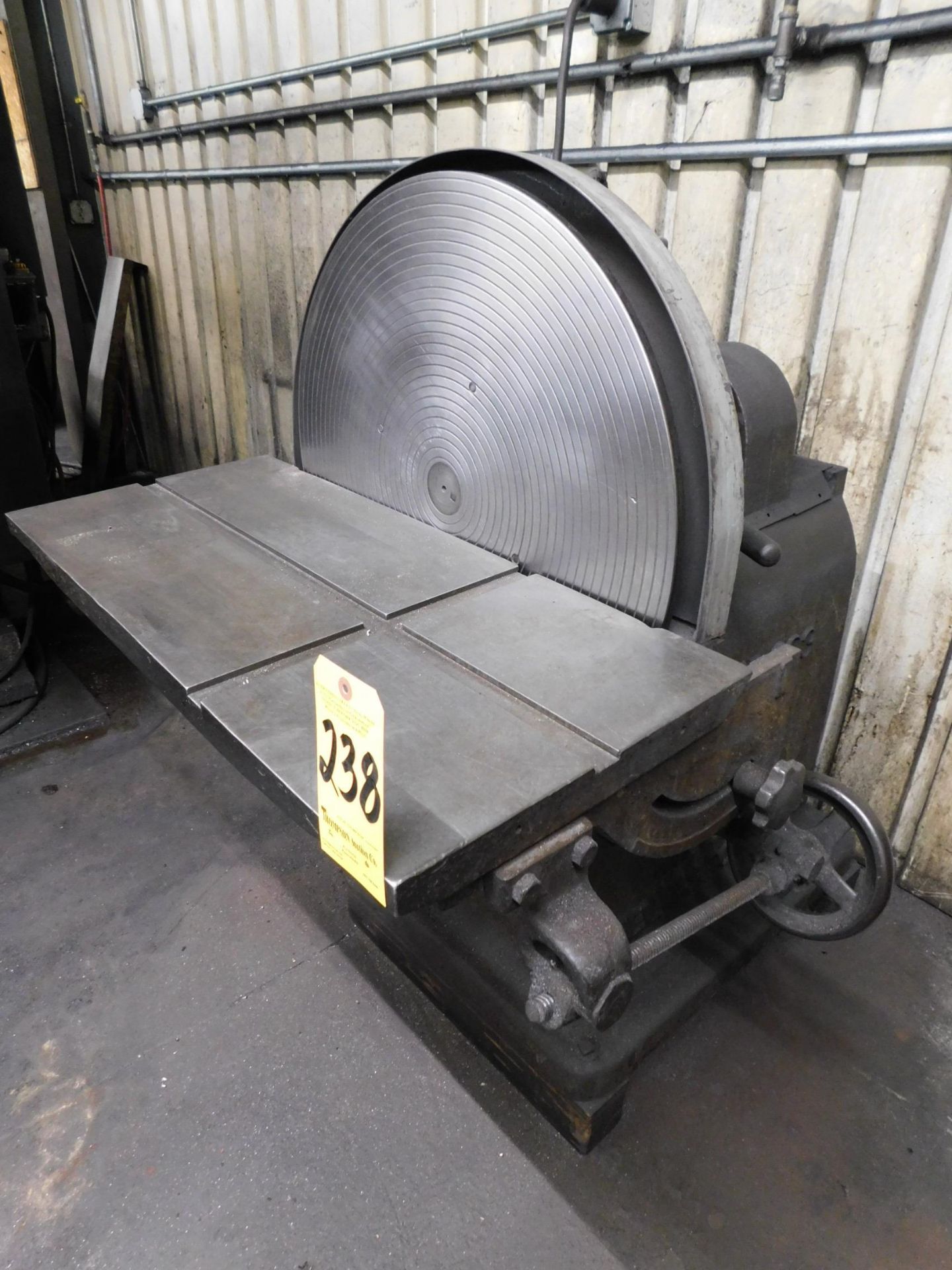 Wysong & Miles #303 Disc Sander, 26" Disc