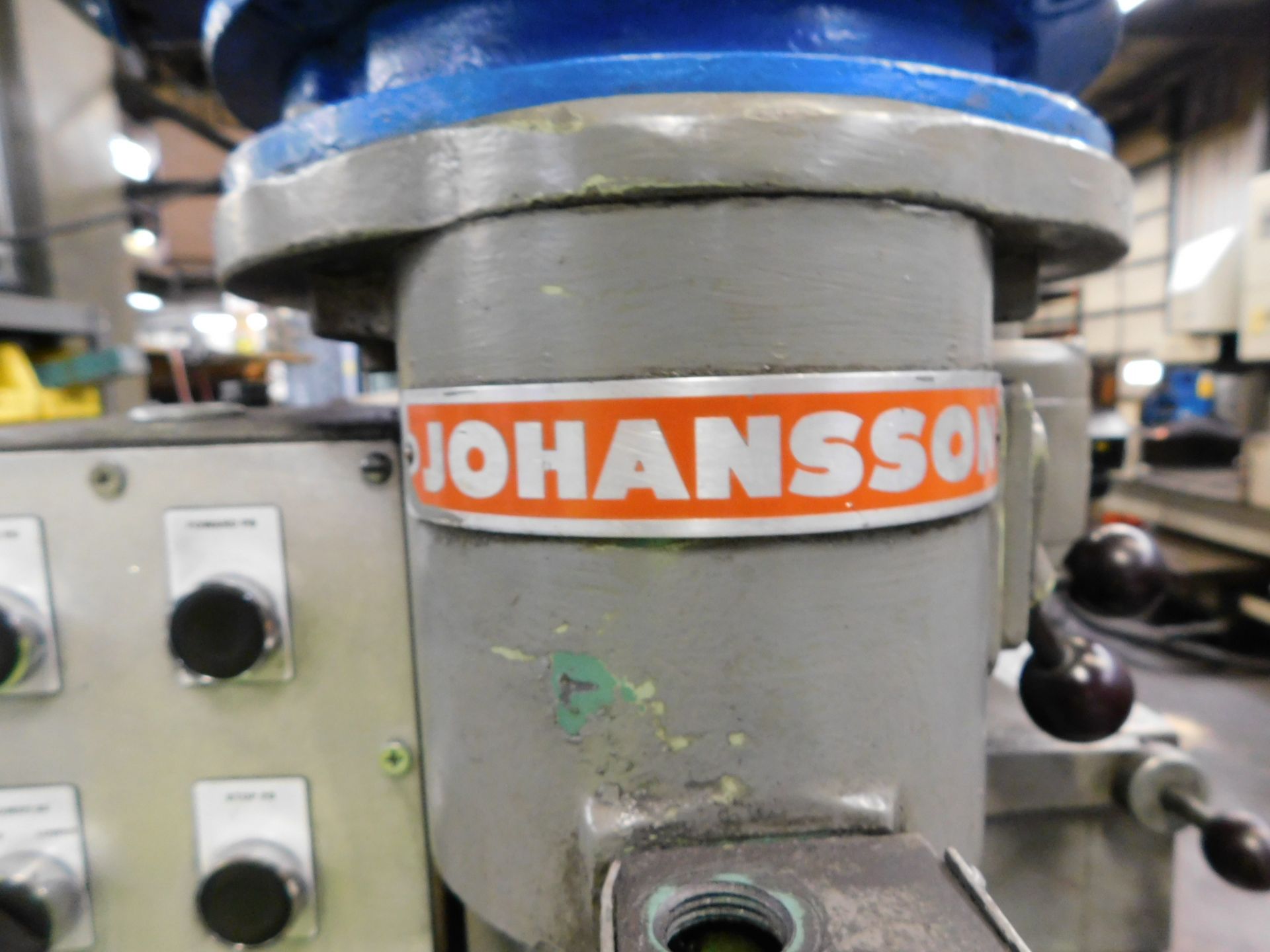 Johansson Radial Drill, s/n 32320, Quill Powerfeed, 20" X 40" T-Slotted Production Table - Image 10 of 12