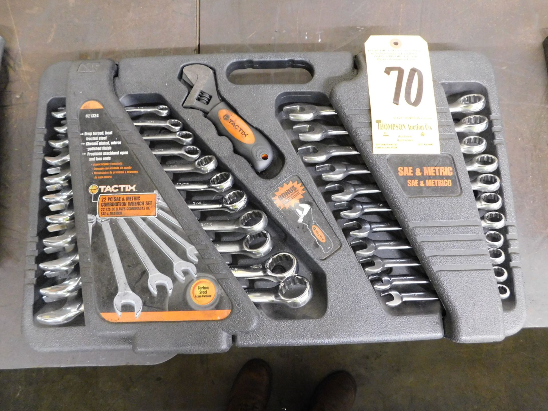 Tactix SAE and Metric Open and Box End Wrench Set
