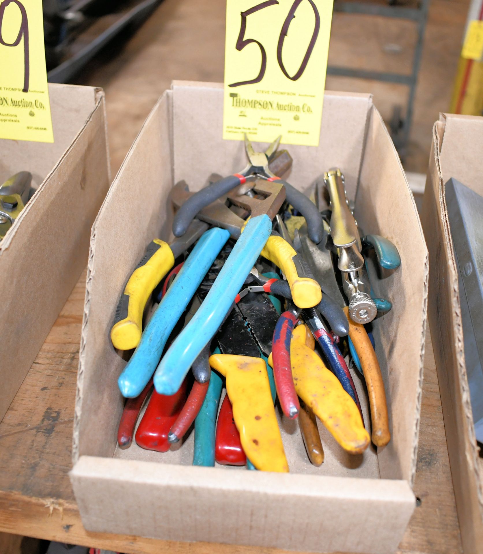 Lot-Various Pliers in (1) Box