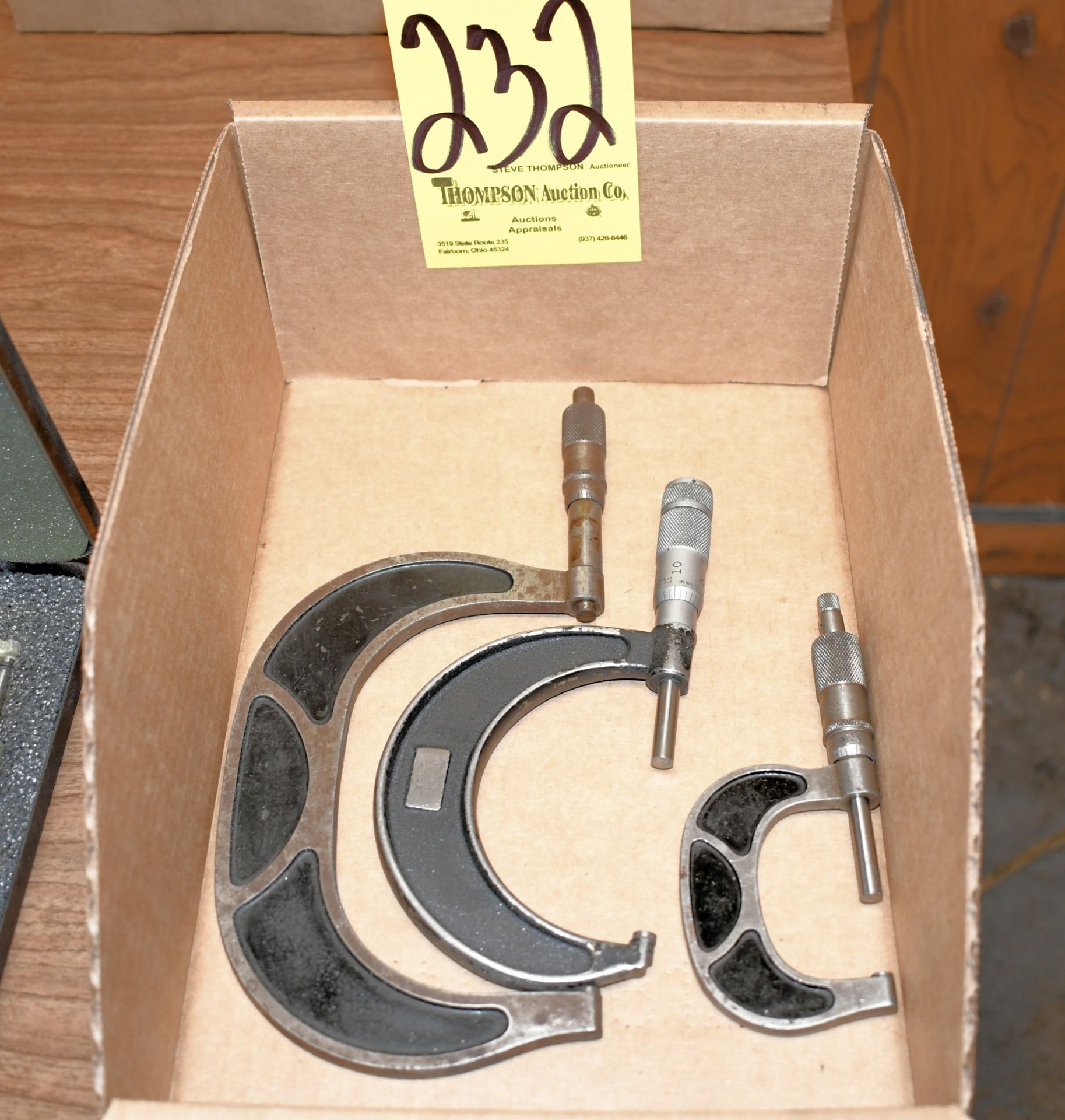 Lot-(3) Various Outside Micrometers in (1) Box